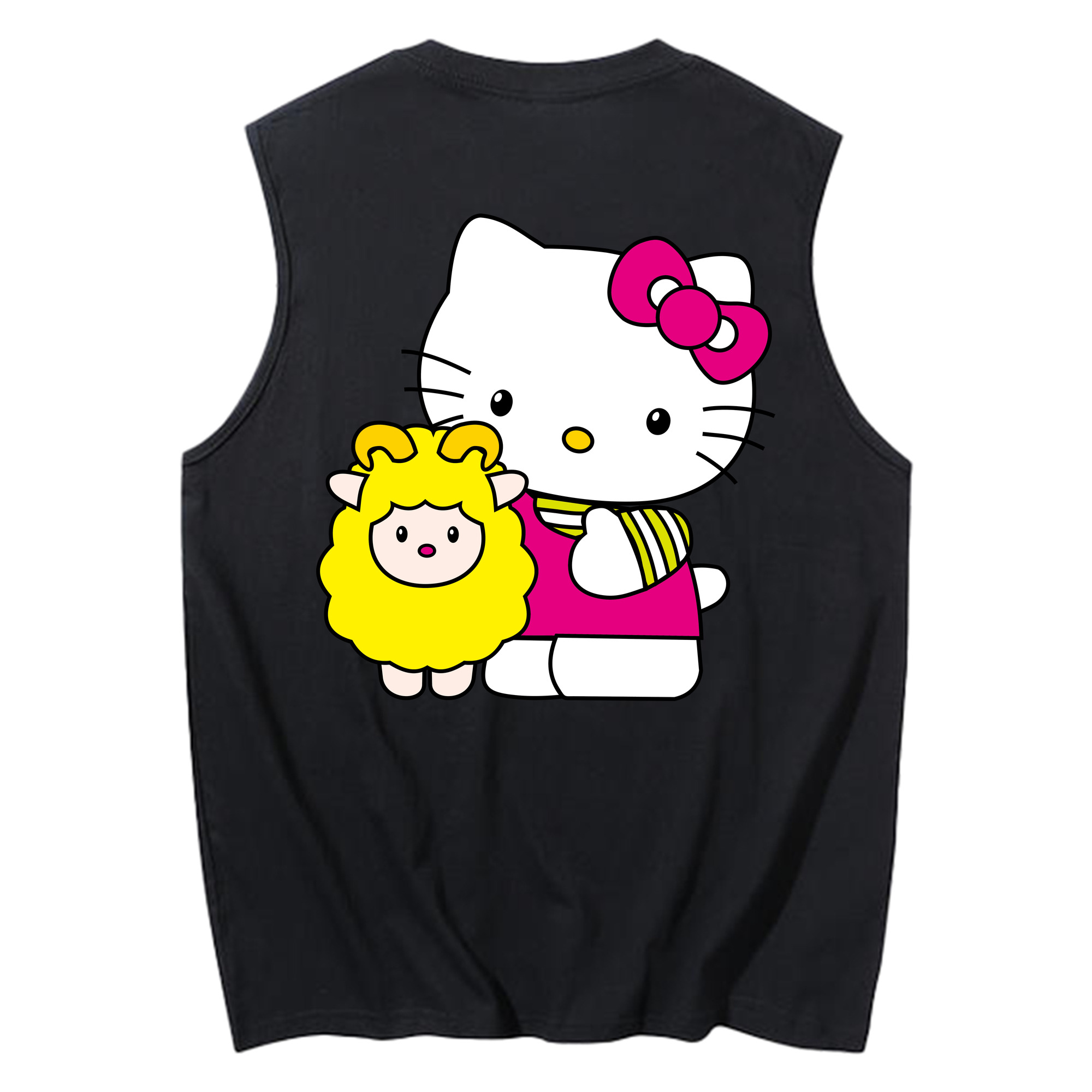 （画像用） Hello Kitty ハローキティ コットン100％タンクトップ（背面プリント）