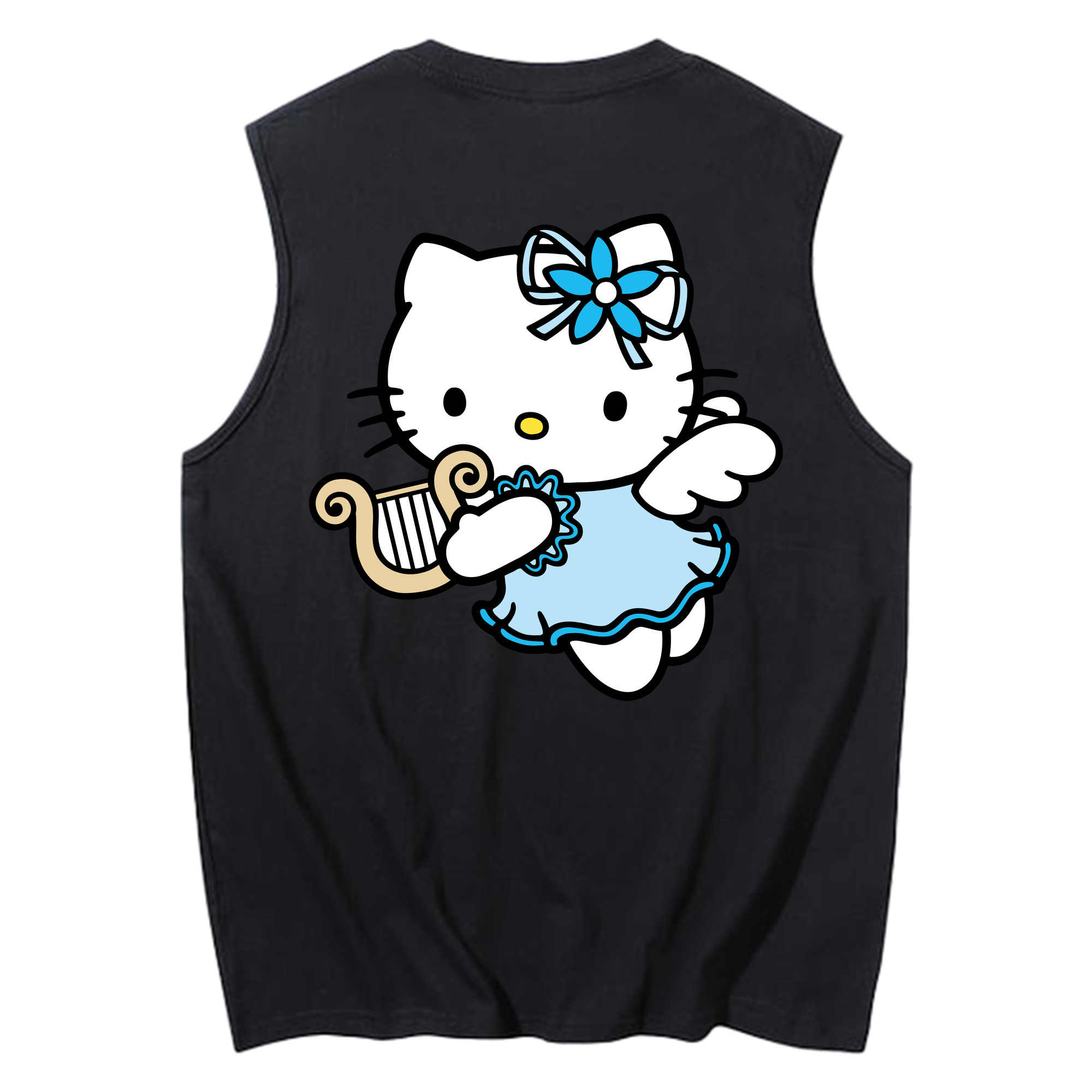 （画像用） Hello Kitty ハローキティ コットン100％タンクトップ（背面プリント）