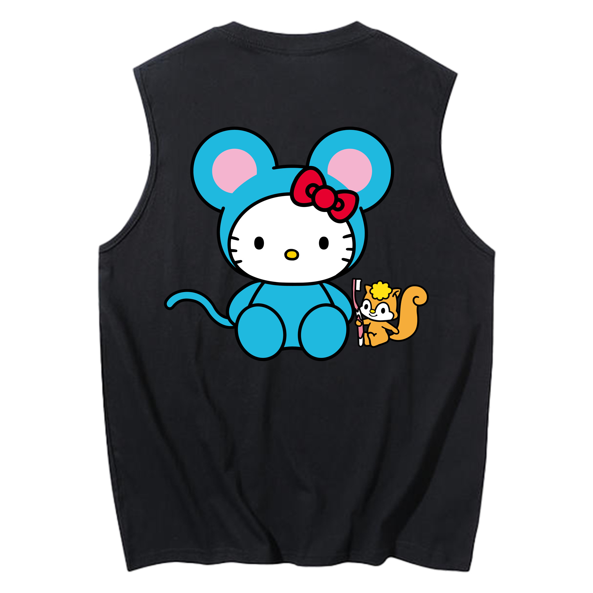 （画像用） Hello Kitty ハローキティ コットン100％タンクトップ（背面プリント）