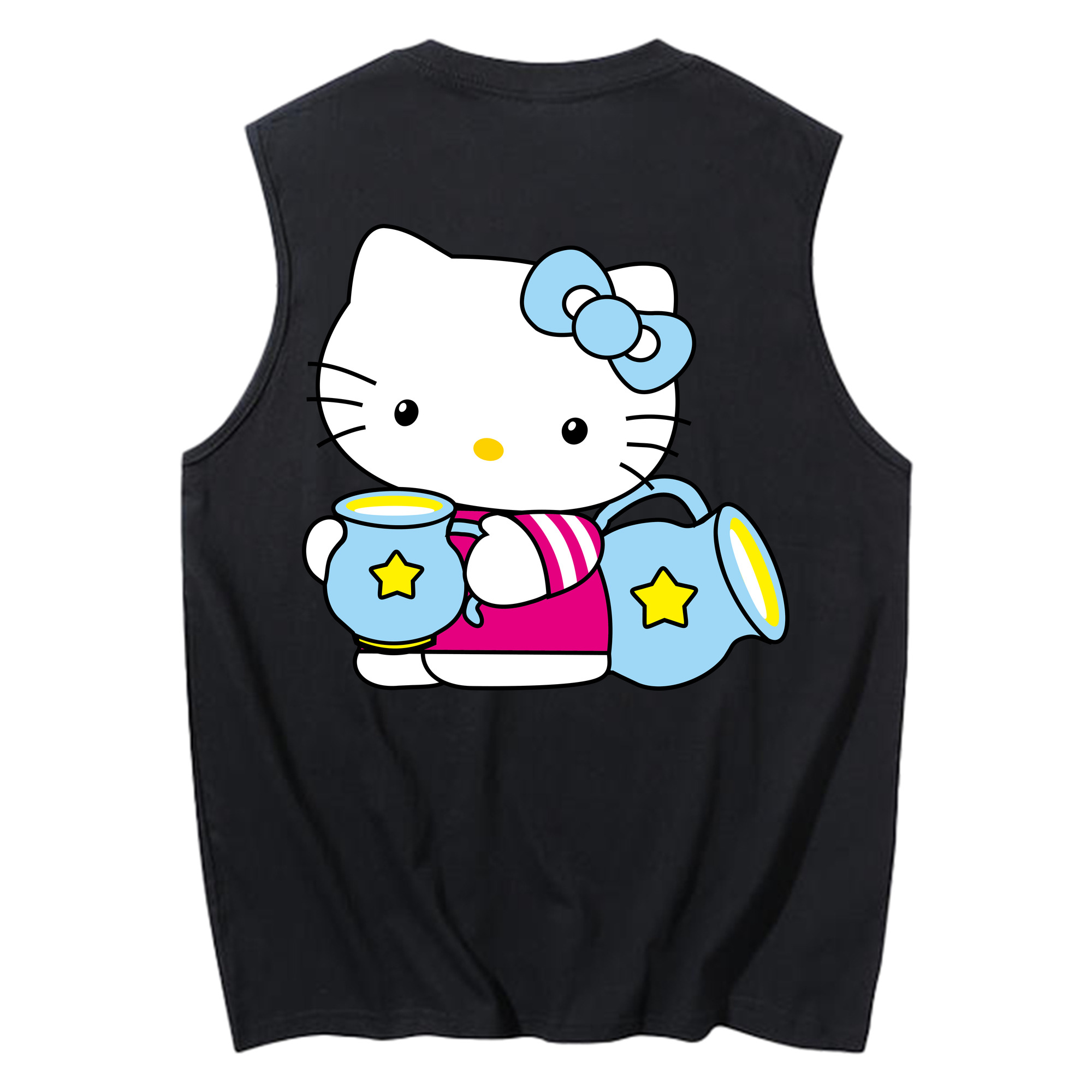 （画像用） Hello Kitty ハローキティ コットン100％タンクトップ（背面プリント）
