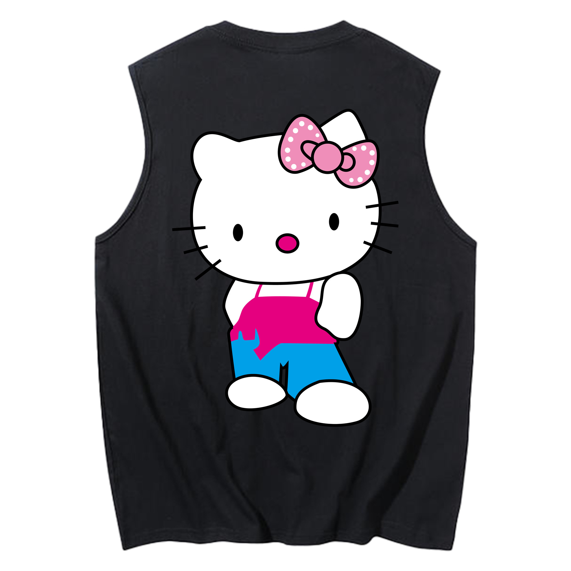 （画像用） Hello Kitty ハローキティ コットン100％タンクトップ（背面プリント）