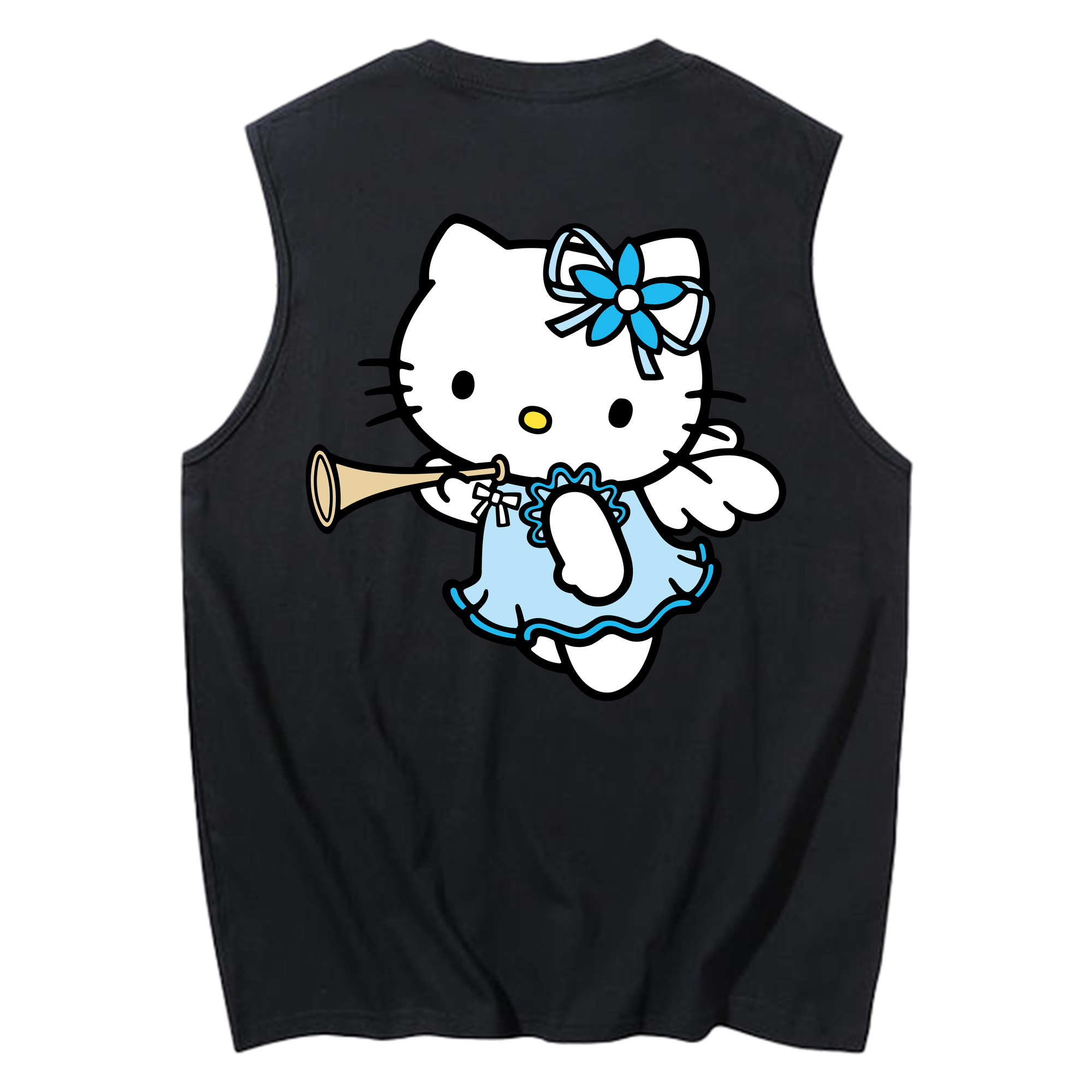 （画像用） Hello Kitty ハローキティ コットン100％タンクトップ（背面プリント）