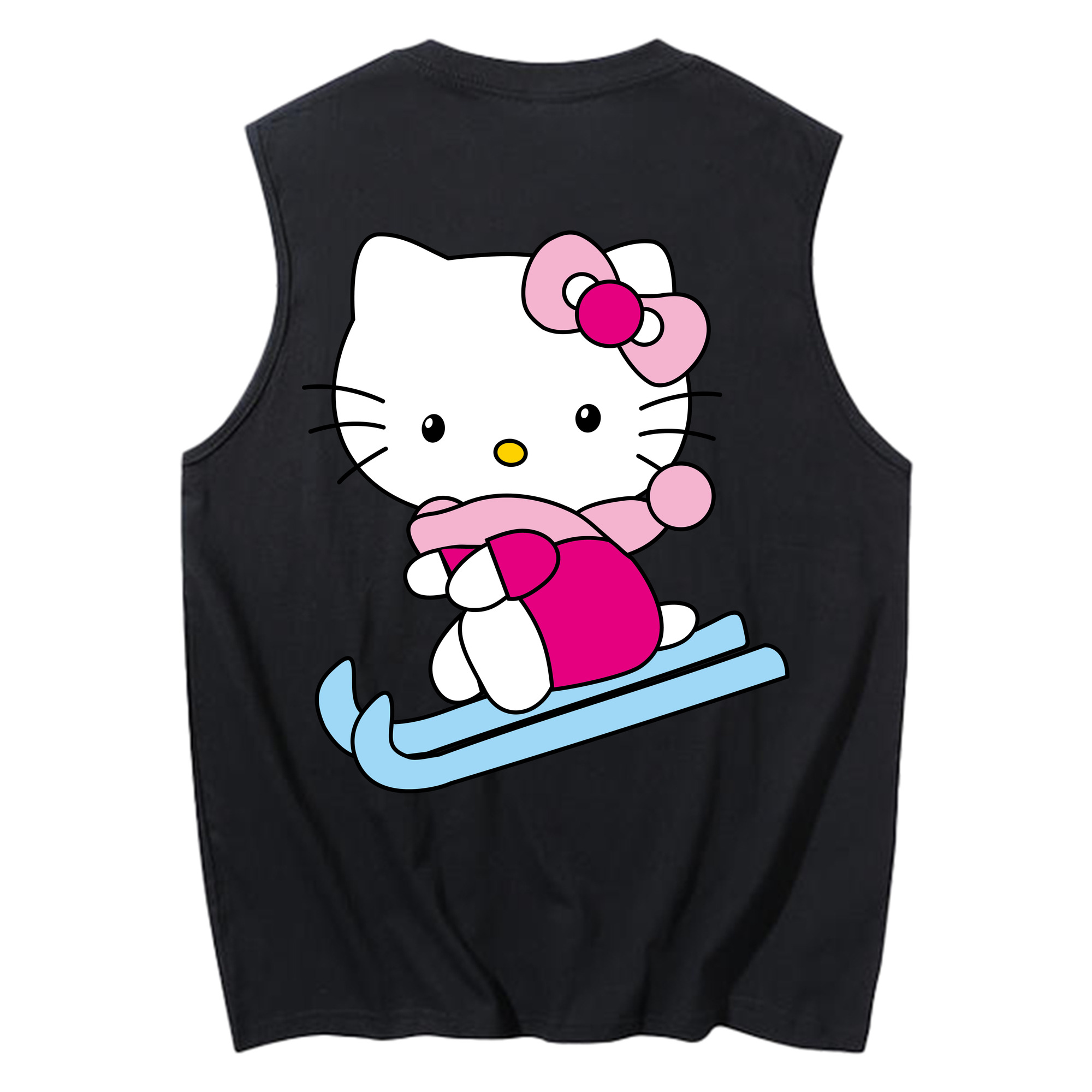 （画像用） Hello Kitty ハローキティ コットン100％タンクトップ（背面プリント）