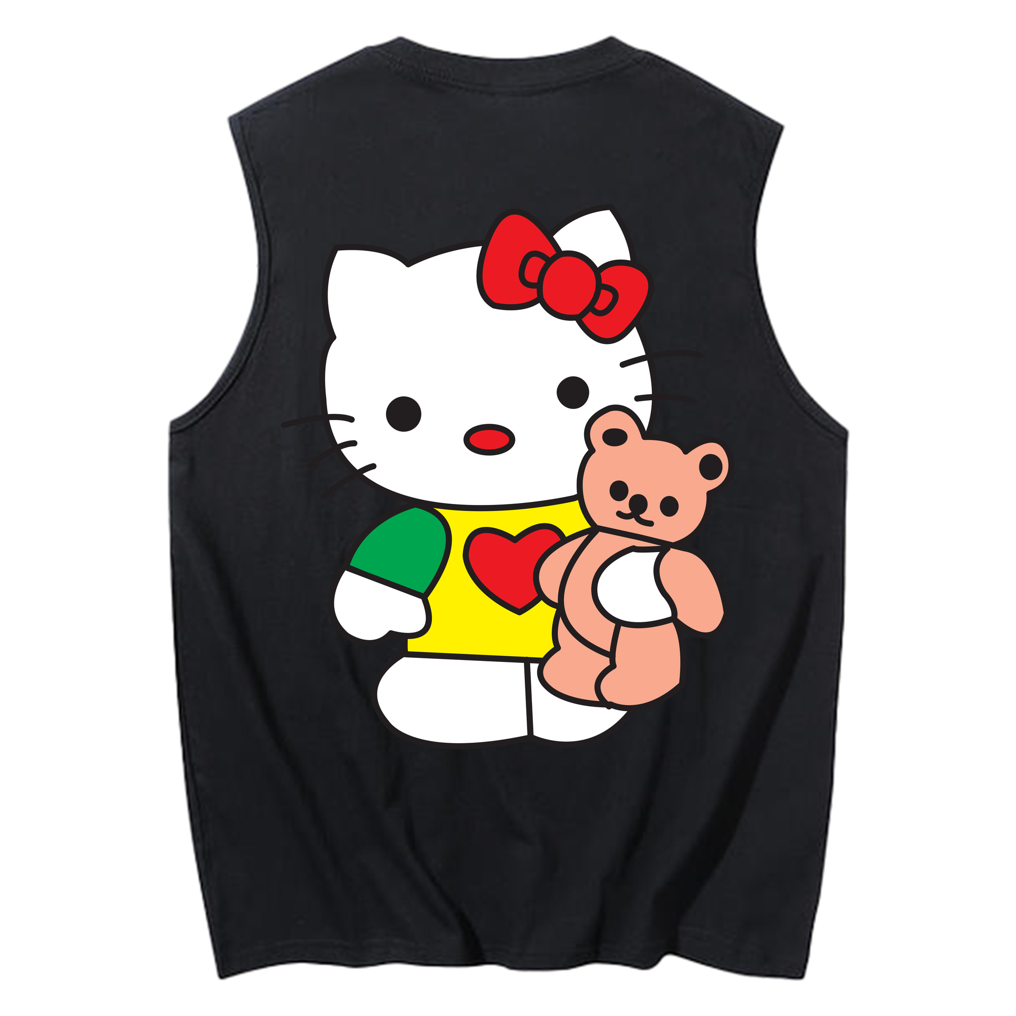 （画像用） Hello Kitty ハローキティ コットン100％タンクトップ（背面プリント）