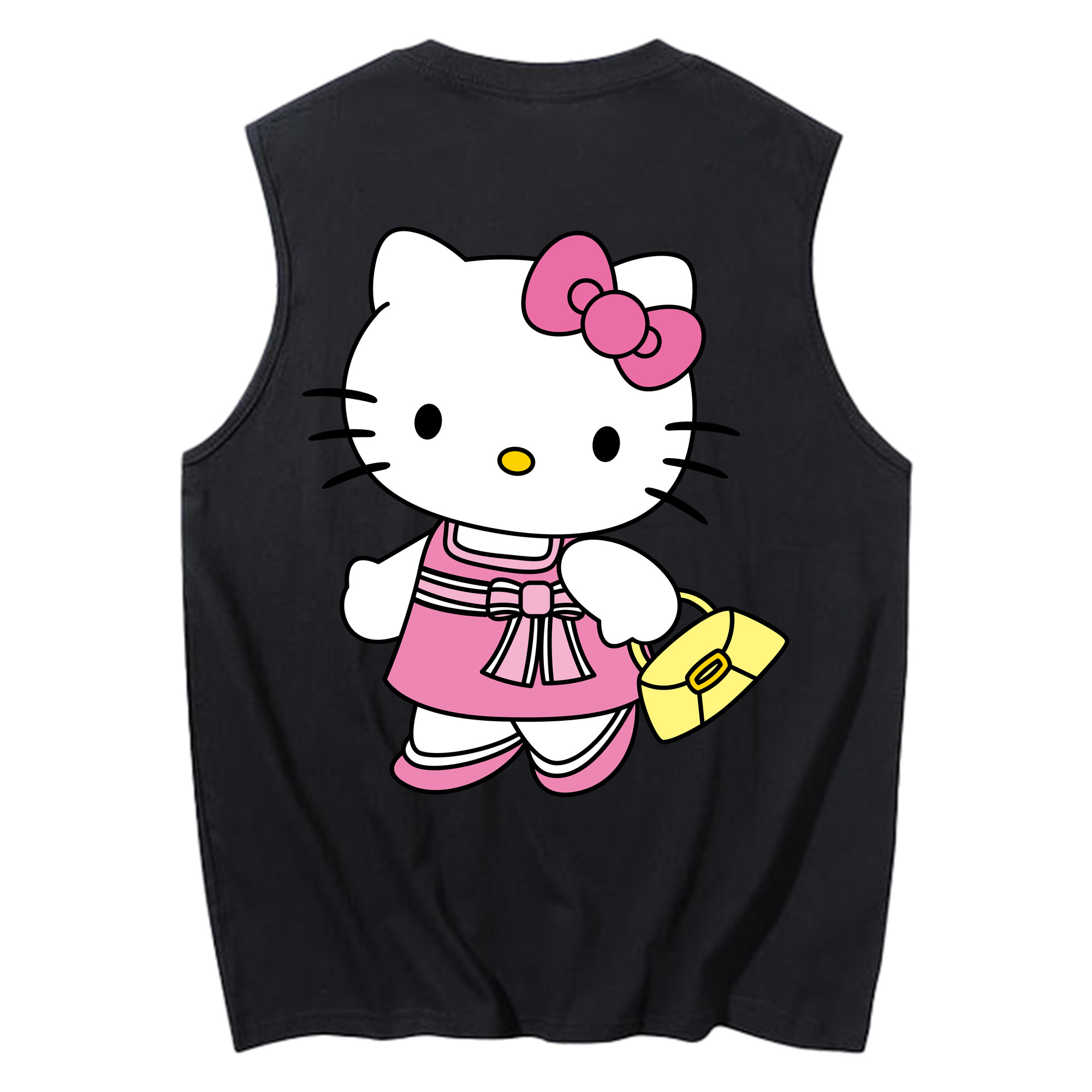 （画像用） Hello Kitty ハローキティ コットン100％タンクトップ（背面プリント）