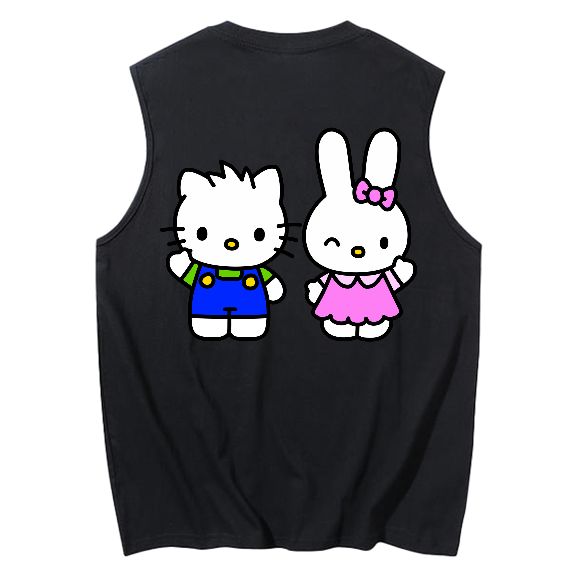 （画像用） Hello Kitty ハローキティ コットン100％タンクトップ（背面プリント）