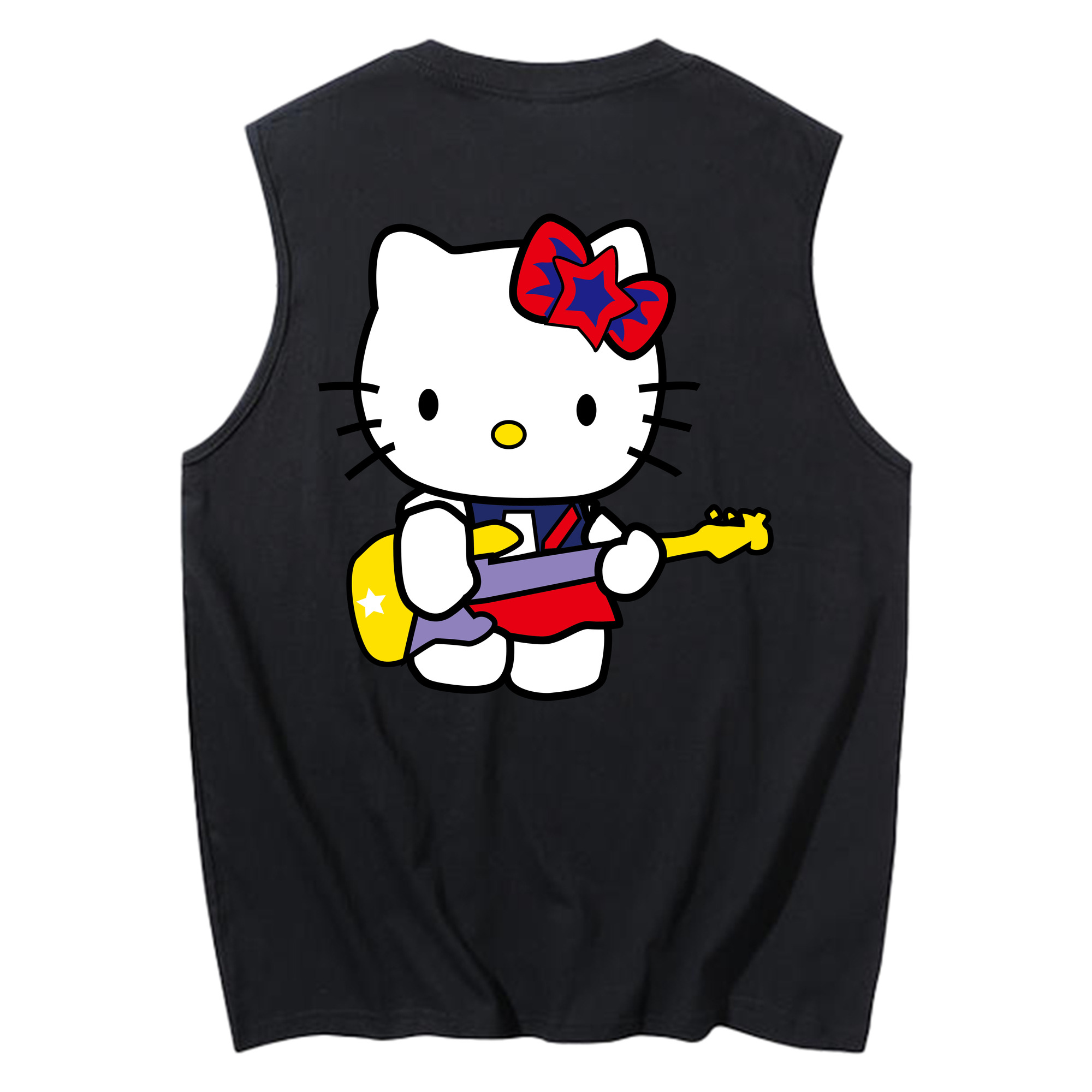 （画像用） Hello Kitty ハローキティ コットン100％タンクトップ（背面プリント）