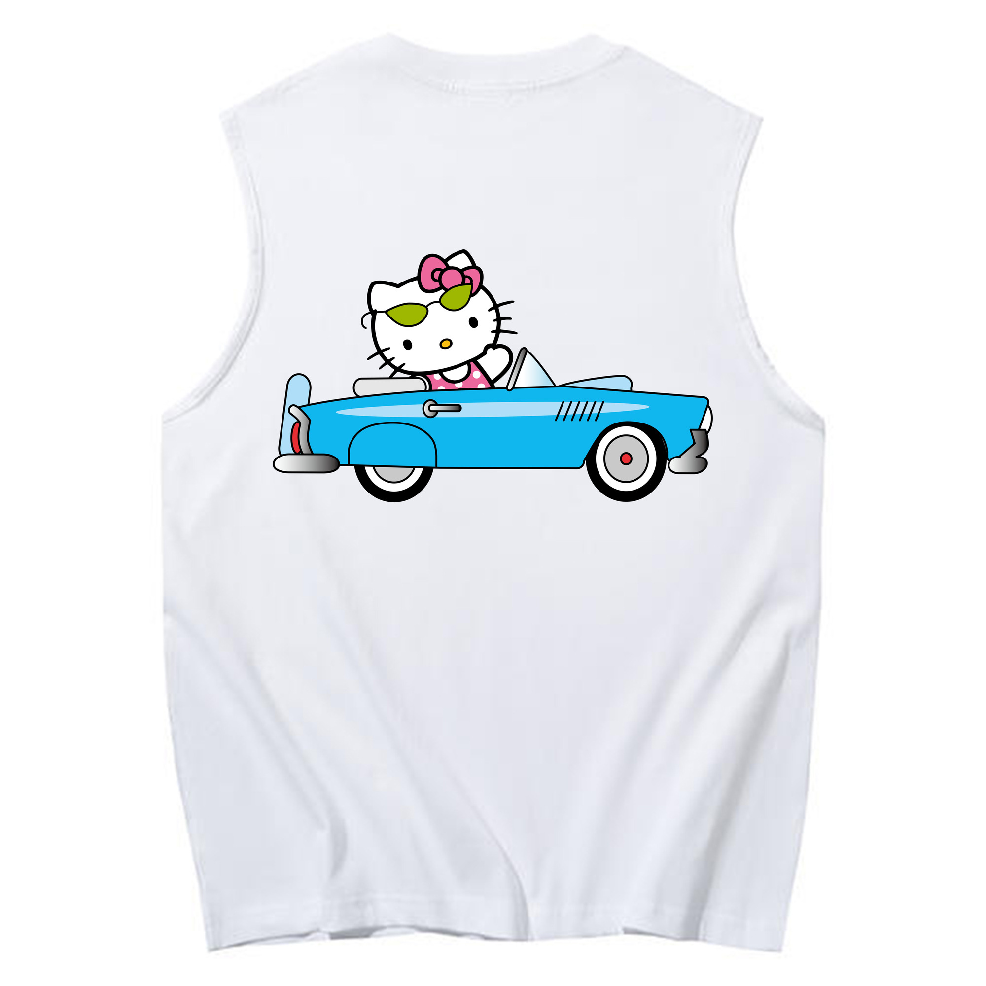 （画像用） Hello Kitty ハローキティ コットン100％タンクトップ（背面プリント）