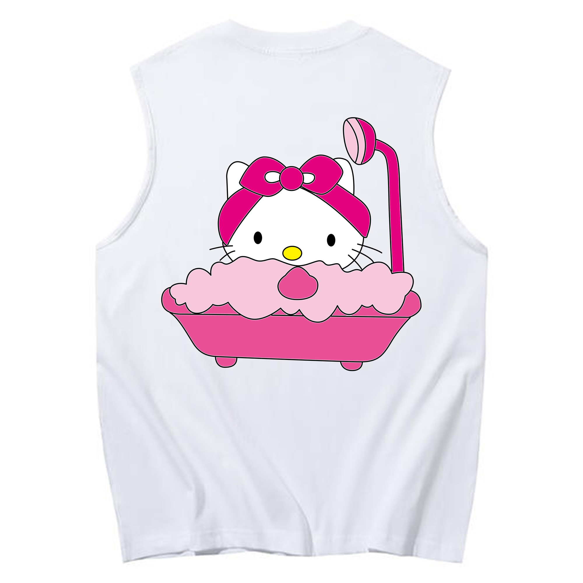 （画像用） Hello Kitty ハローキティ コットン100％タンクトップ（背面プリント）