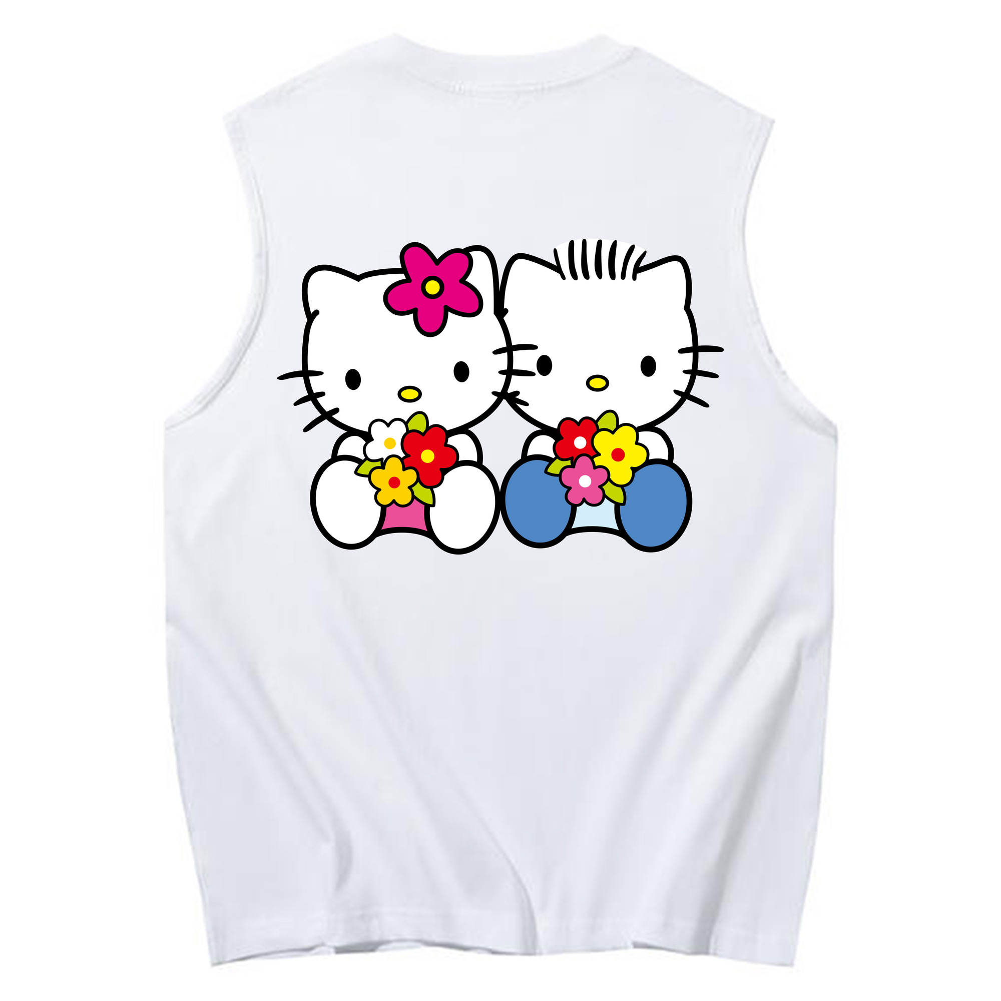 （画像用） Hello Kitty ハローキティ コットン100％タンクトップ（背面プリント）