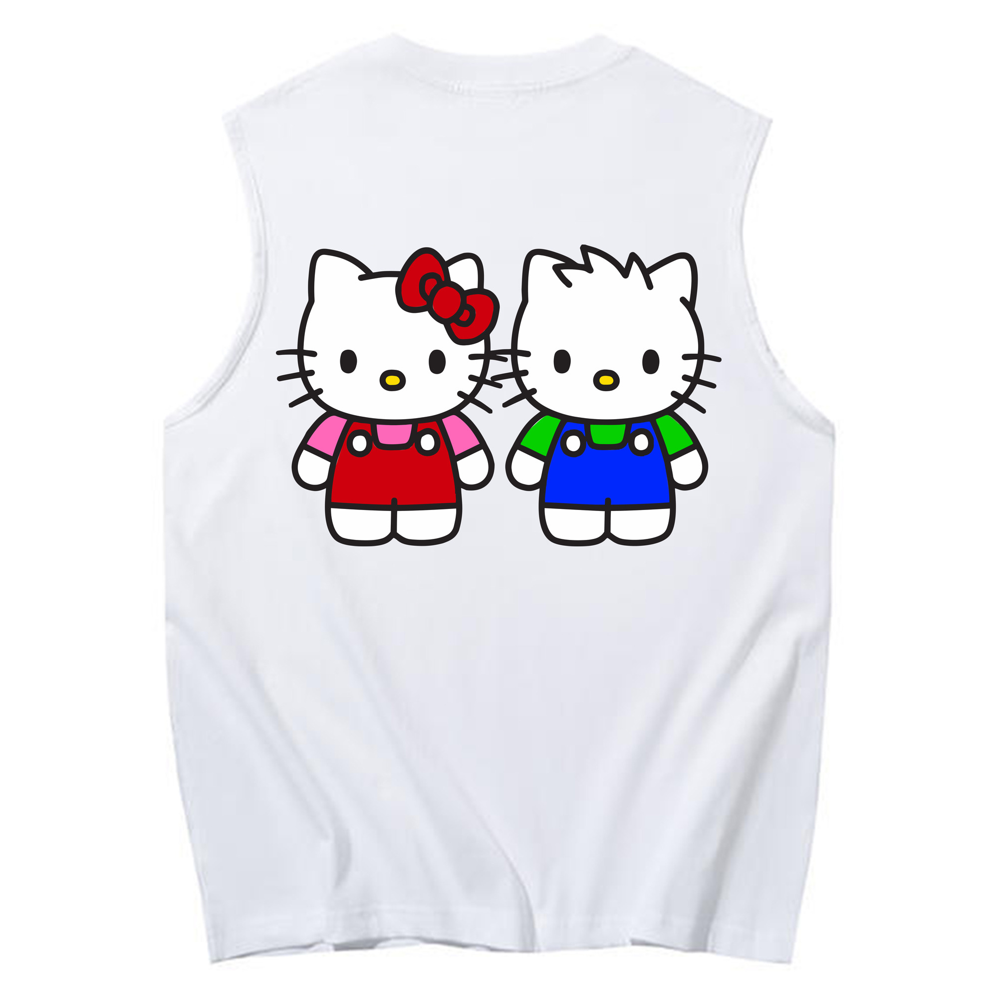 （画像用） Hello Kitty ハローキティ コットン100％タンクトップ（背面プリント）