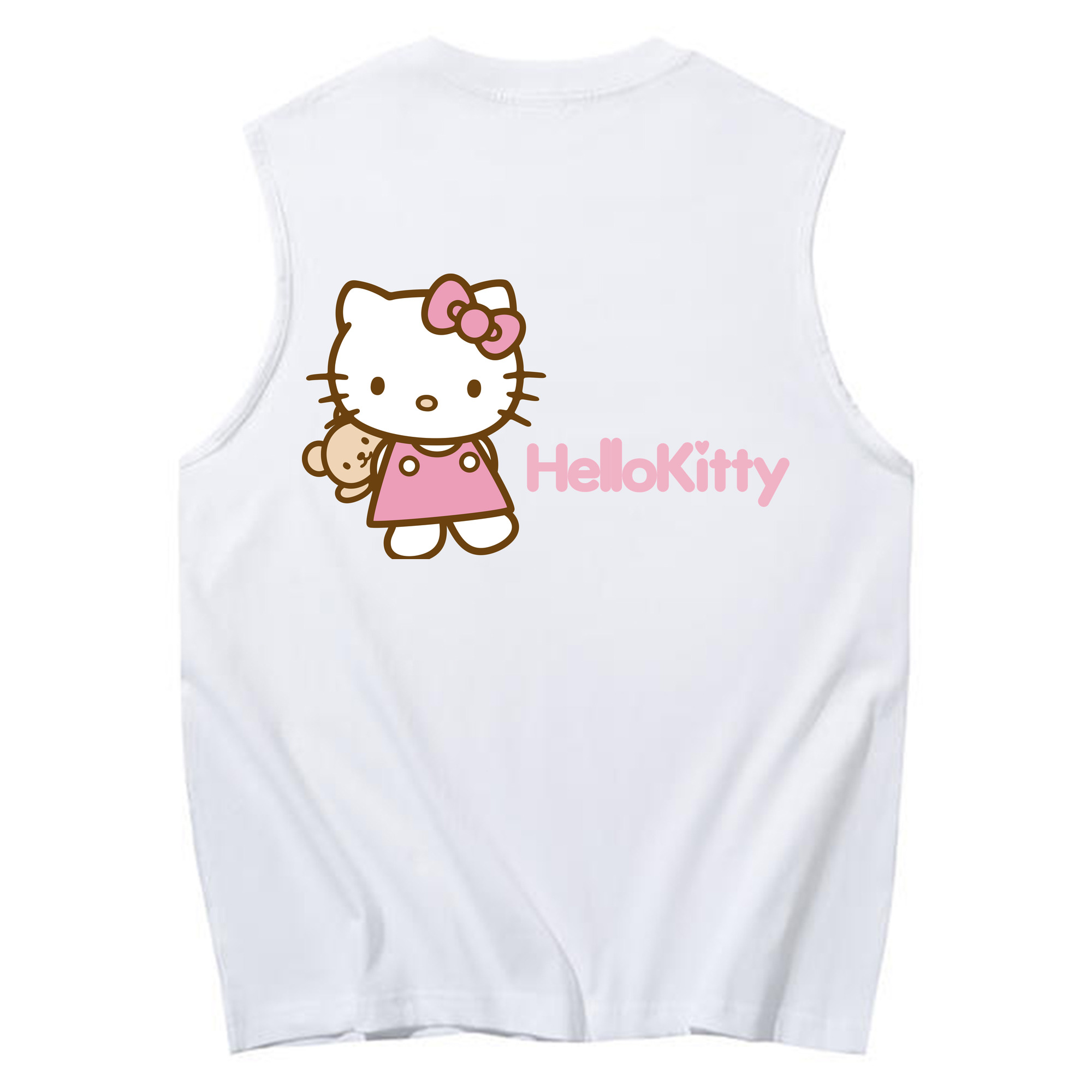 （画像用） Hello Kitty ハローキティ コットン100％タンクトップ（背面プリント）