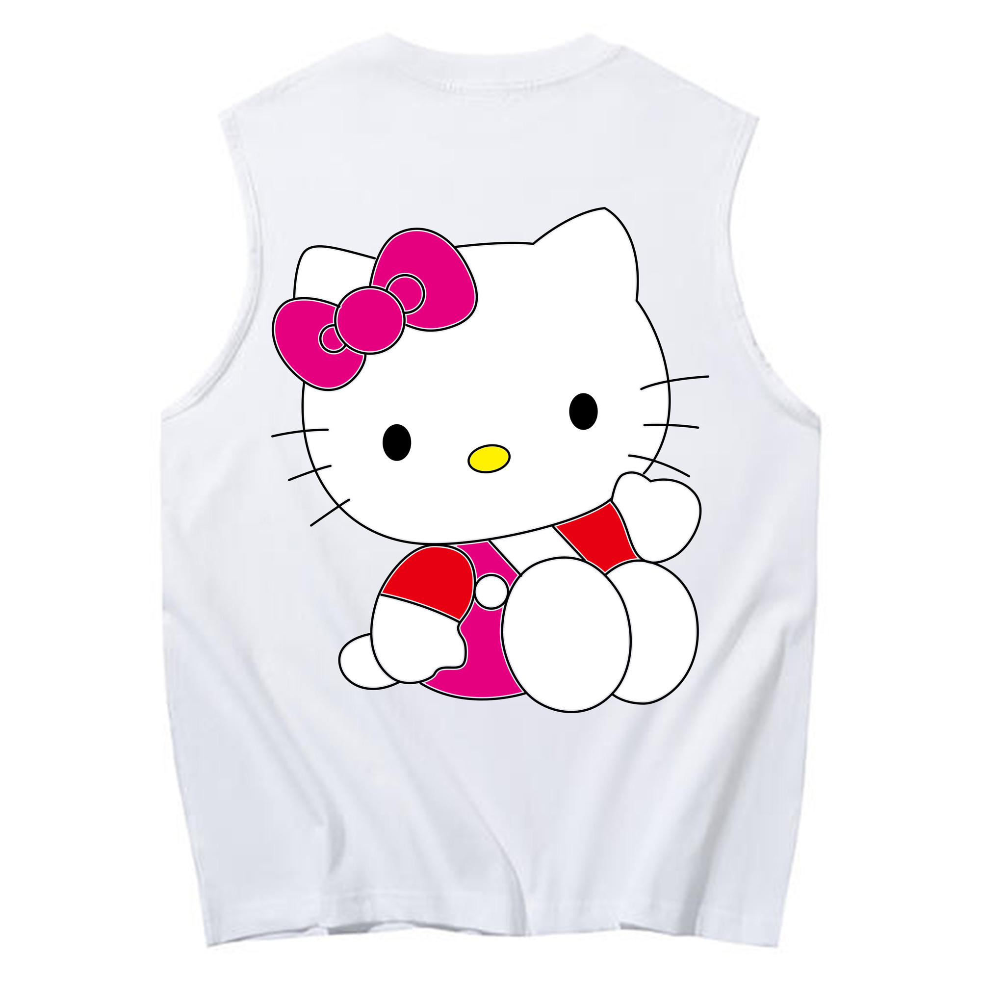 （画像用） Hello Kitty ハローキティ コットン100％タンクトップ（背面プリント）