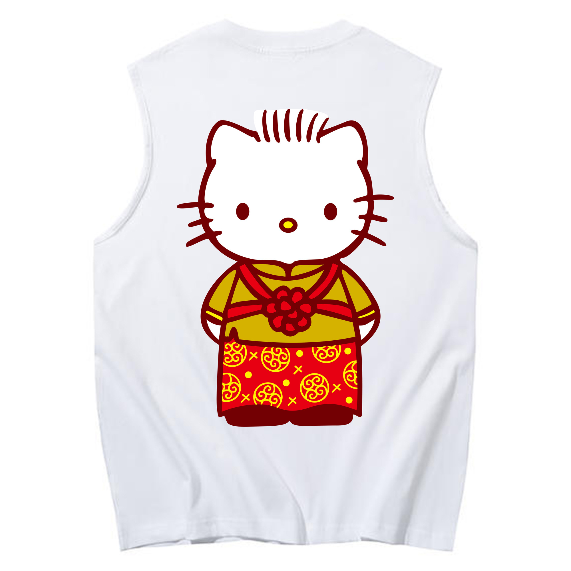 （画像用） Hello Kitty ハローキティ コットン100％タンクトップ（背面プリント）