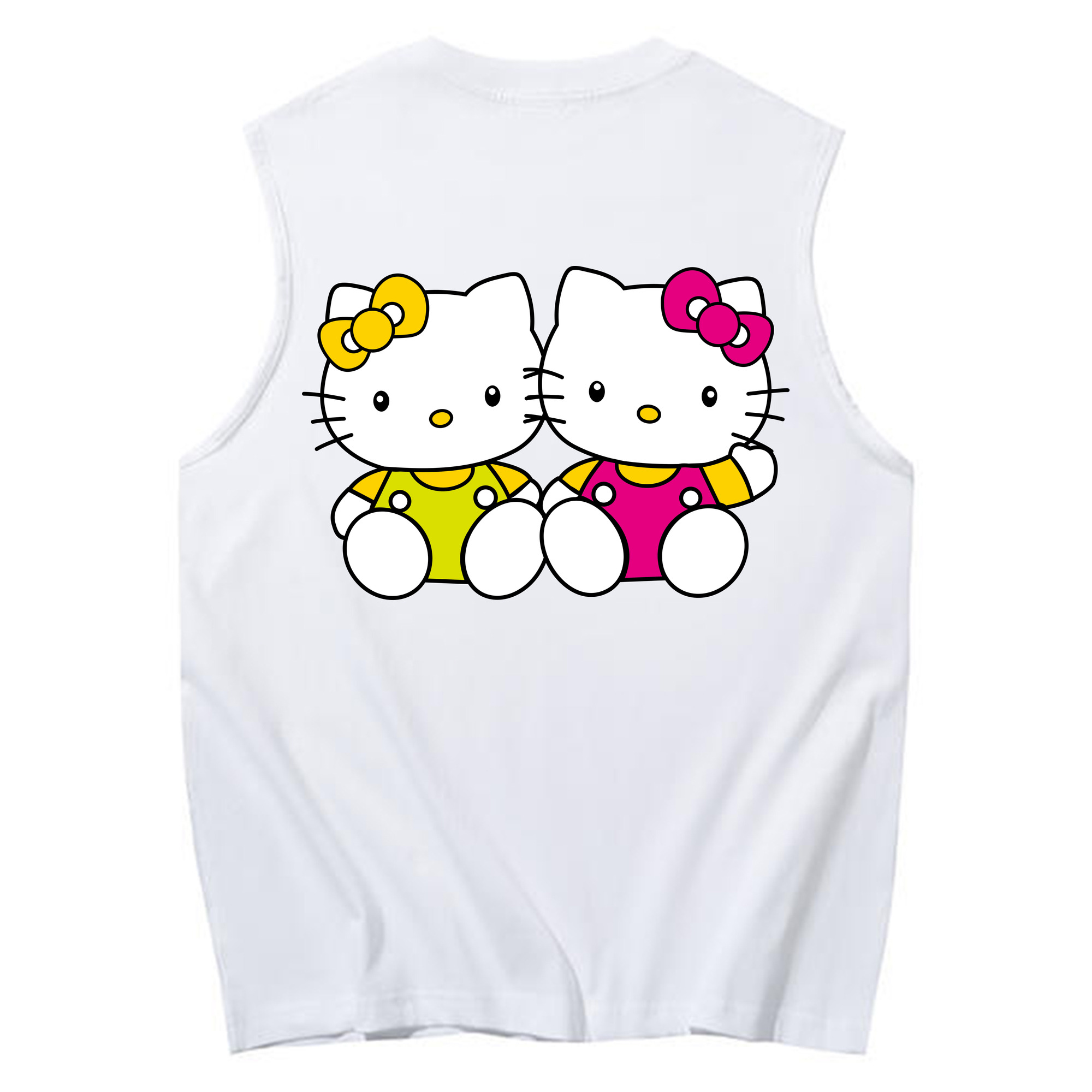 （画像用） Hello Kitty ハローキティ コットン100％タンクトップ（背面プリント）