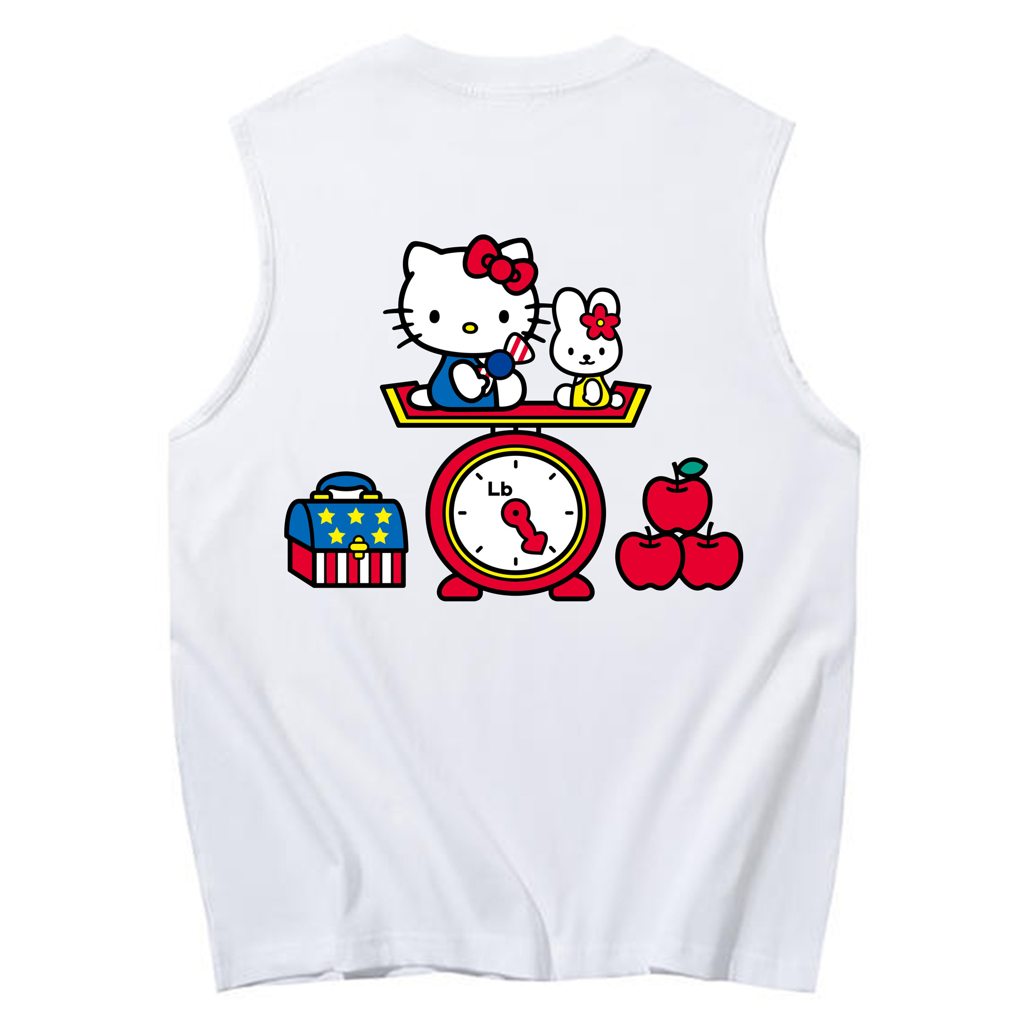 （画像用） Hello Kitty ハローキティ コットン100％タンクトップ（背面プリント）