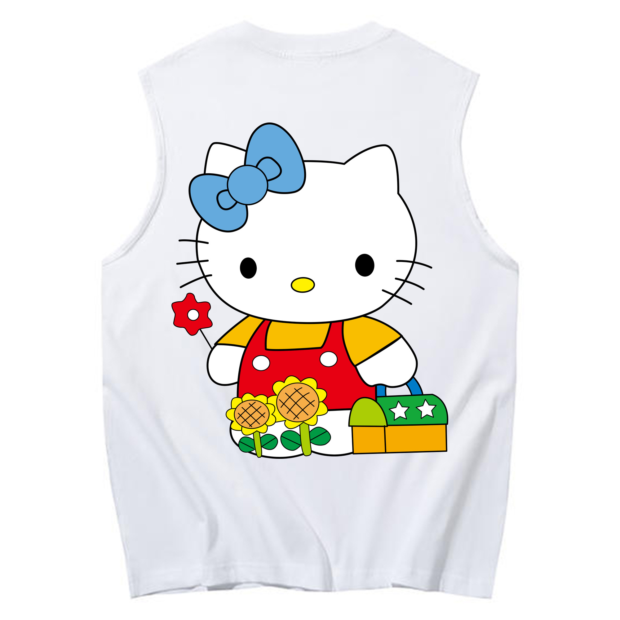 （画像用） Hello Kitty ハローキティ コットン100％タンクトップ（背面プリント）