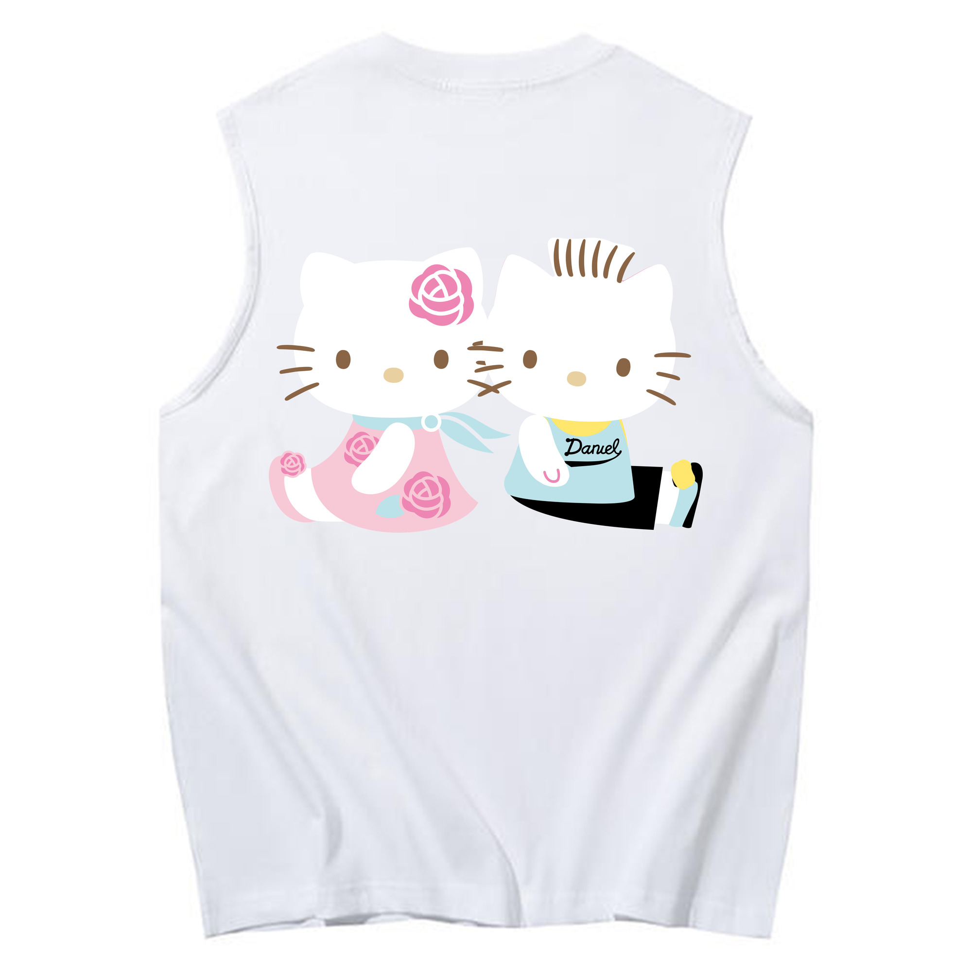 （画像用） Hello Kitty ハローキティ コットン100％タンクトップ（背面プリント）