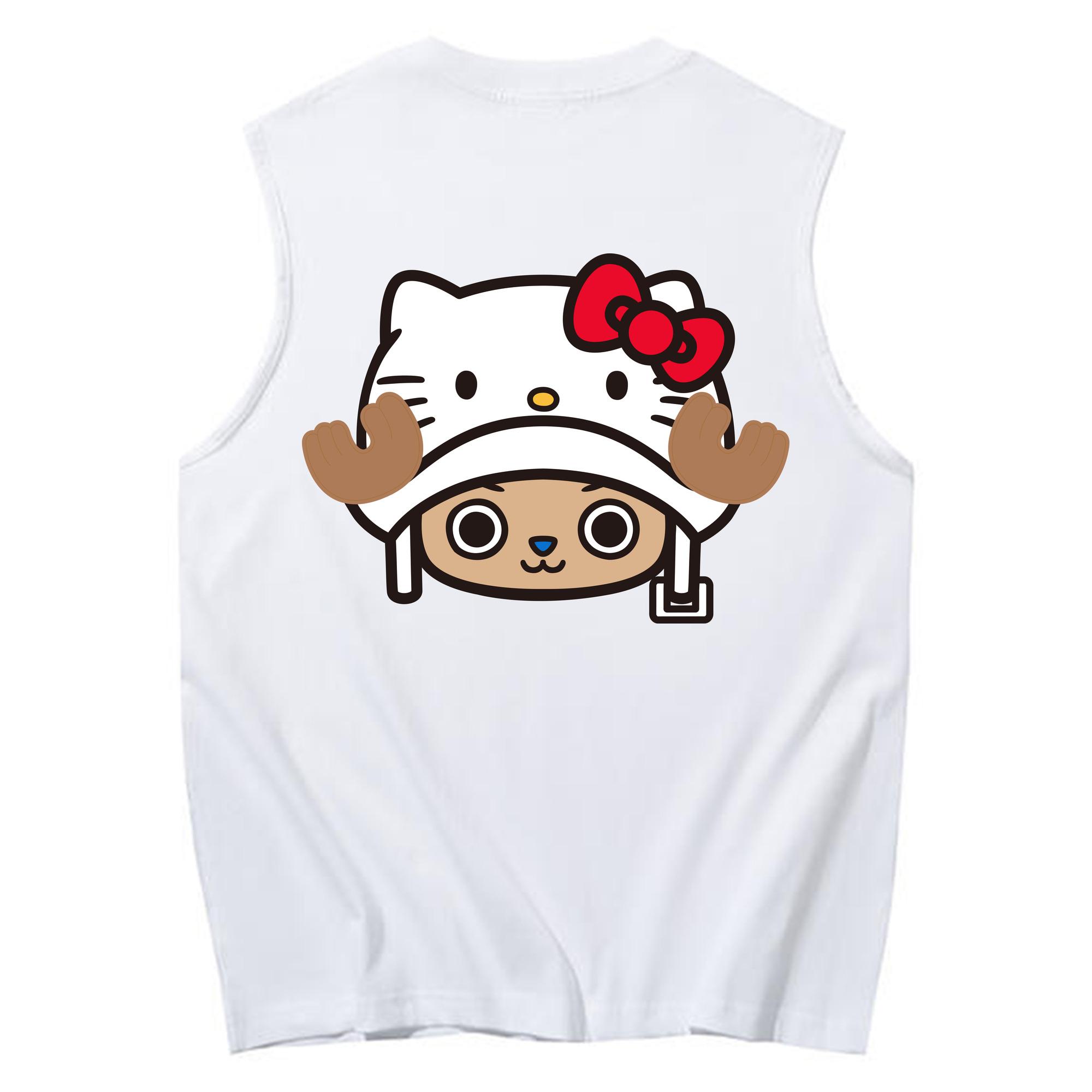 （画像用） Hello Kitty ハローキティ コットン100％タンクトップ（背面プリント）