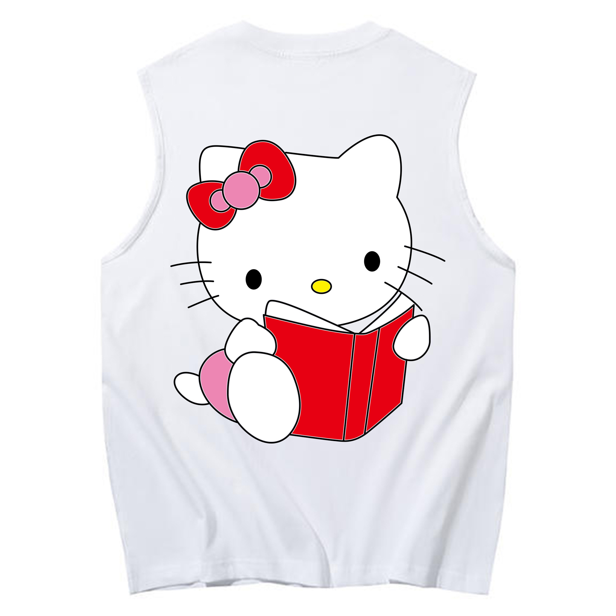 （画像用） Hello Kitty ハローキティ コットン100％タンクトップ（背面プリント）
