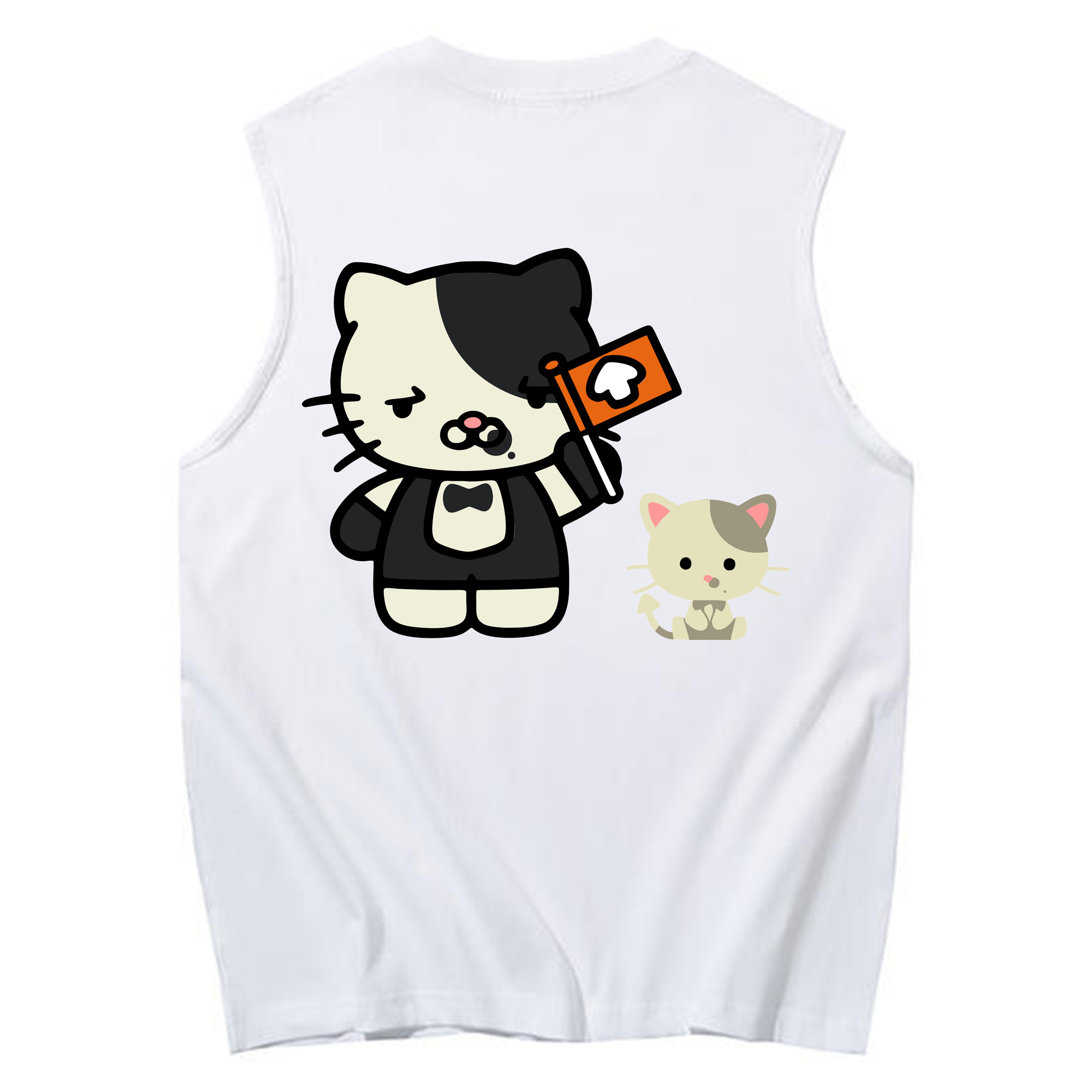 （画像用） Hello Kitty ハローキティ コットン100％タンクトップ（背面プリント）