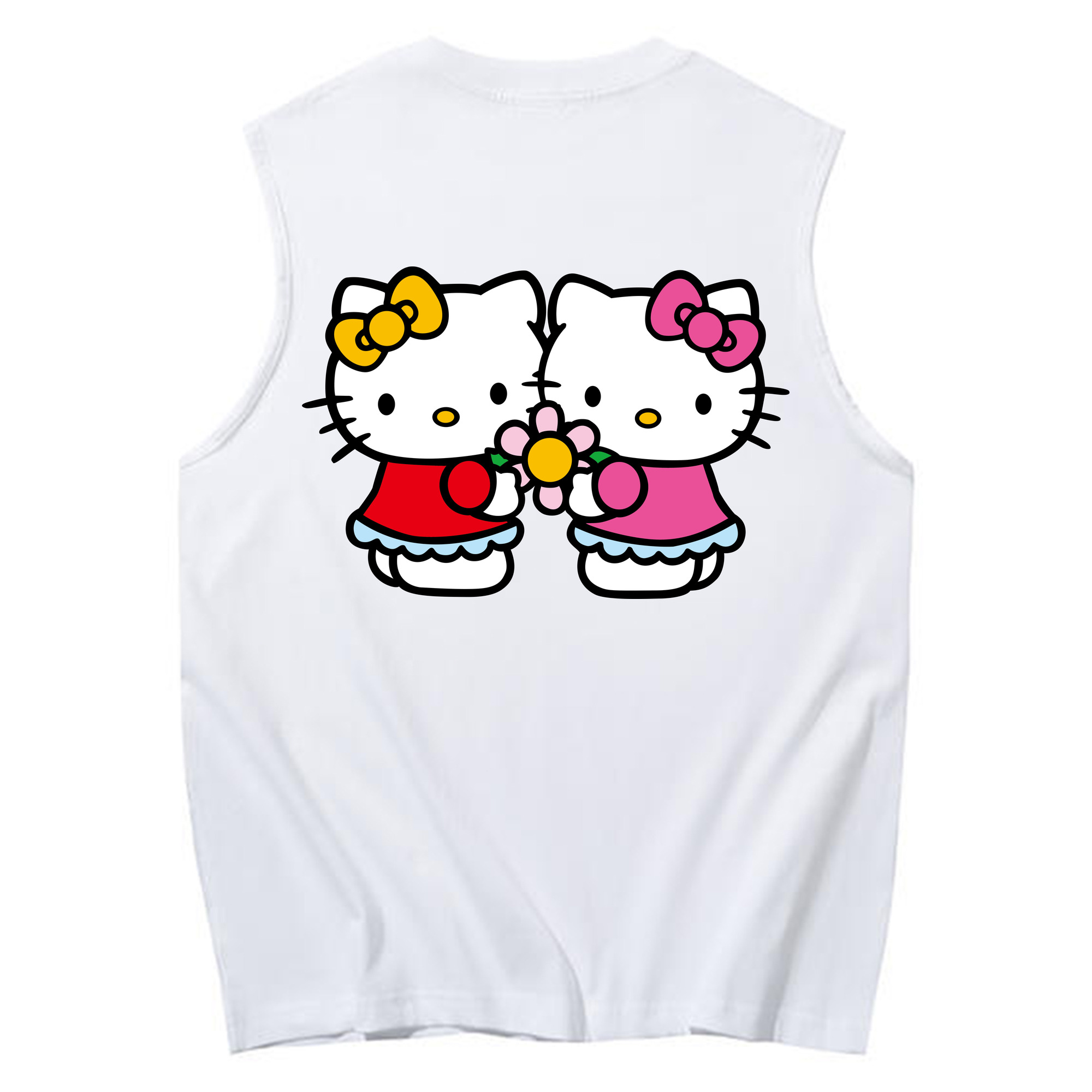 （画像用） Hello Kitty ハローキティ コットン100％タンクトップ（背面プリント）