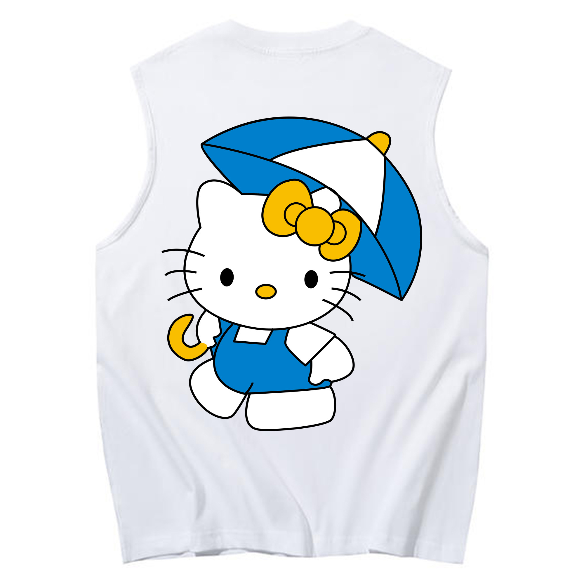 （画像用） Hello Kitty ハローキティ コットン100％タンクトップ（背面プリント）
