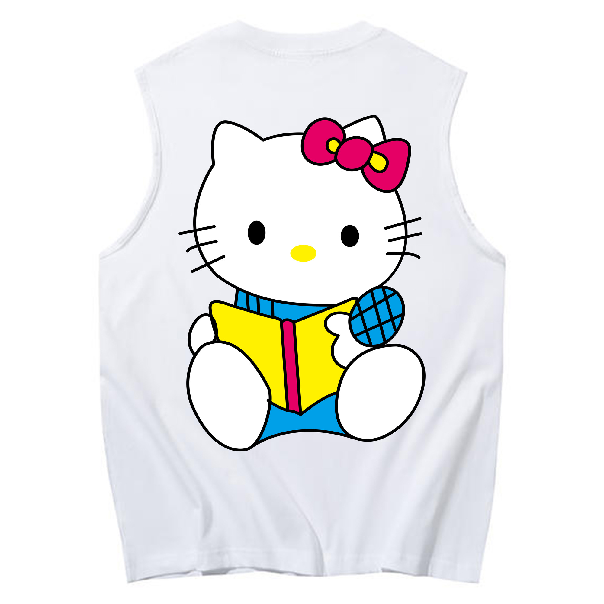 （画像用） Hello Kitty ハローキティ コットン100％タンクトップ（背面プリント）