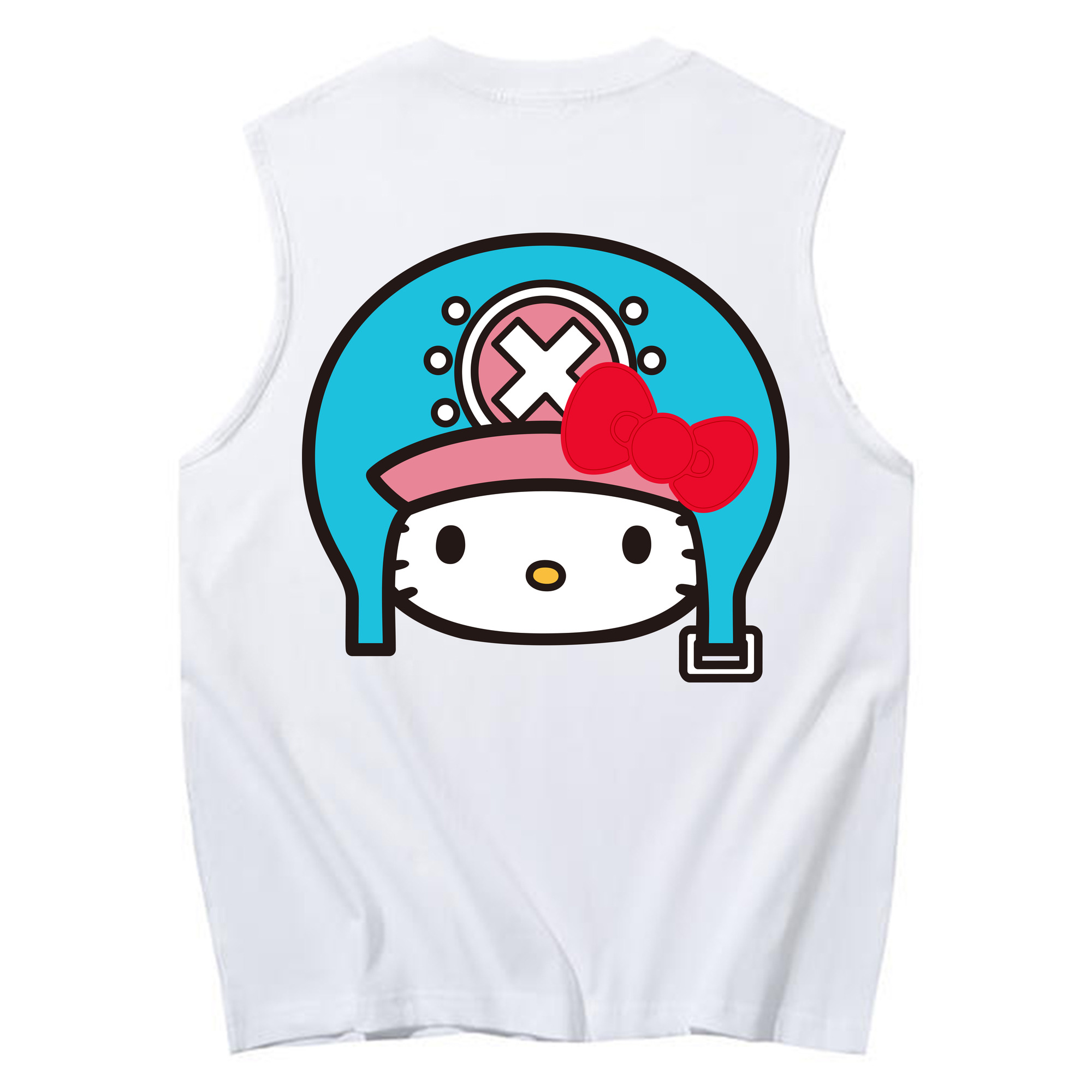 （画像用） Hello Kitty ハローキティ コットン100％タンクトップ（背面プリント）