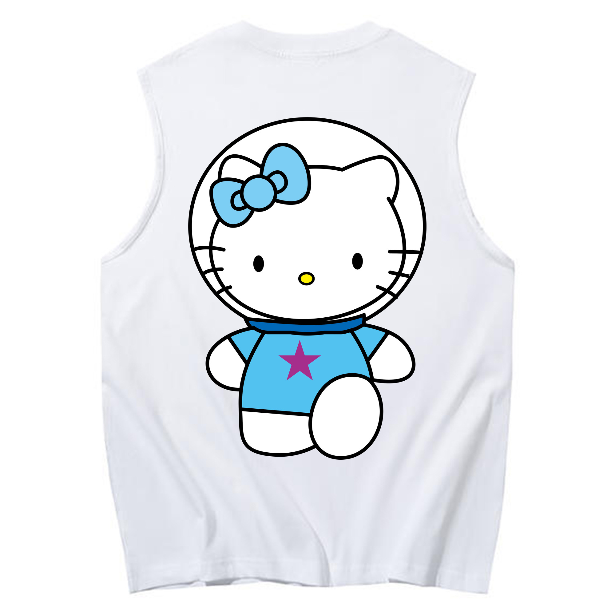 （画像用） Hello Kitty ハローキティ コットン100％タンクトップ（背面プリント）