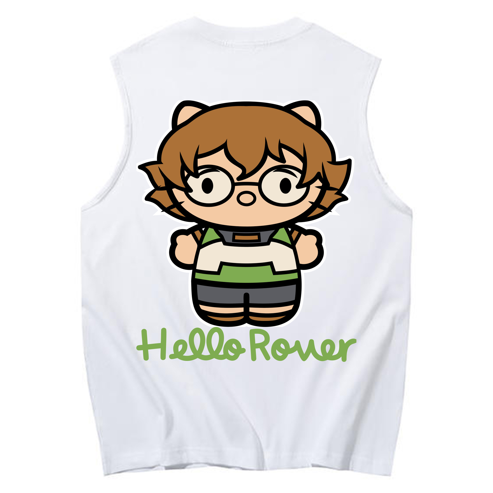 （画像用） Hello Kitty ハローキティ コットン100％タンクトップ（背面プリント）