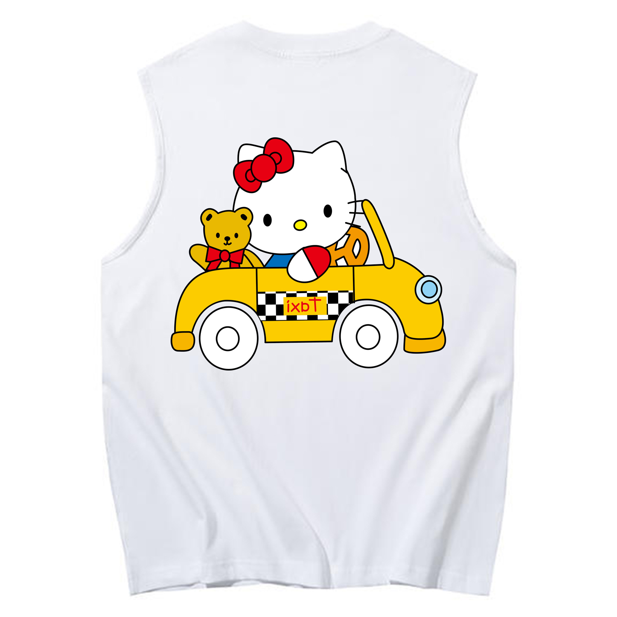 （画像用） Hello Kitty ハローキティ コットン100％タンクトップ（背面プリント）