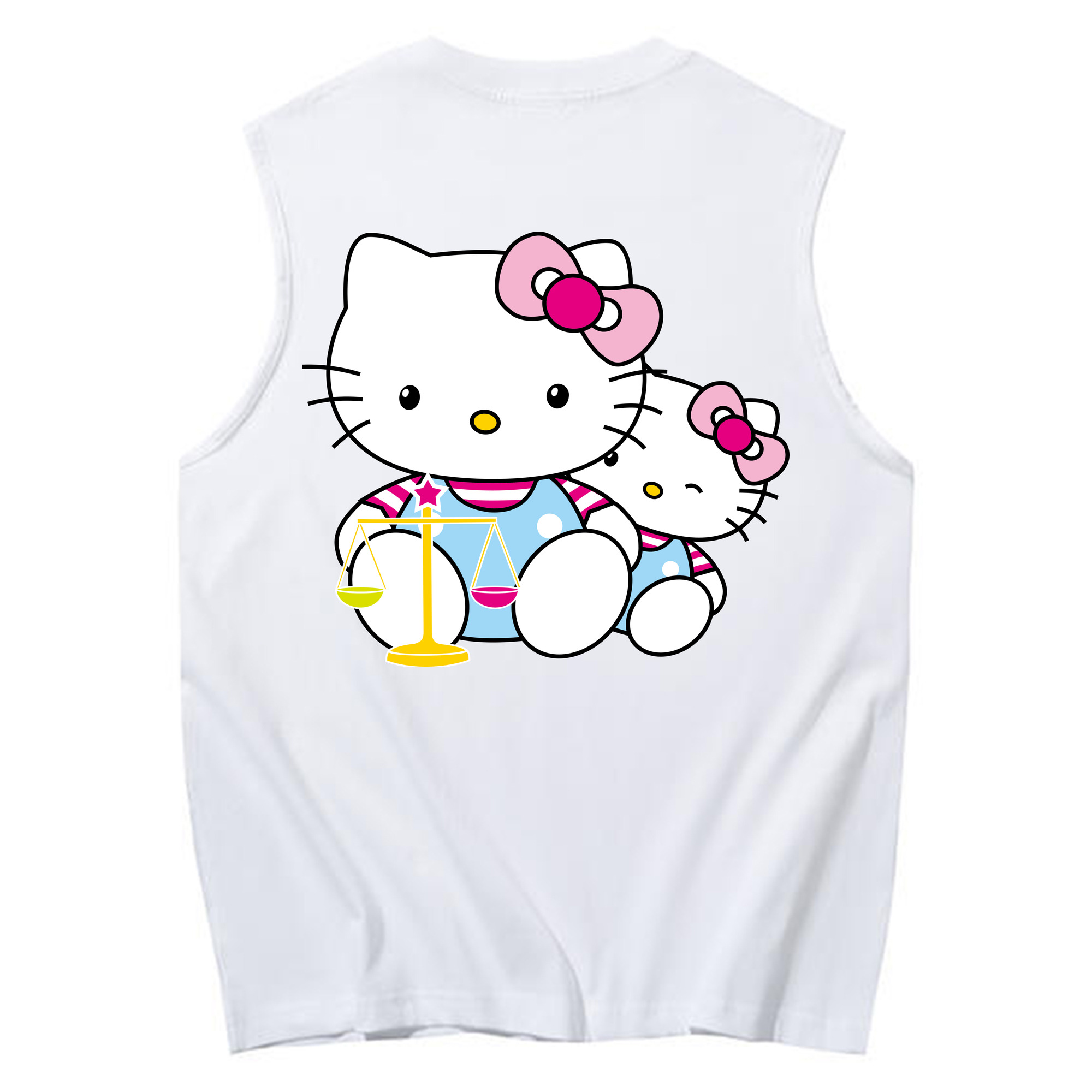 （画像用） Hello Kitty ハローキティ コットン100％タンクトップ（背面プリント）