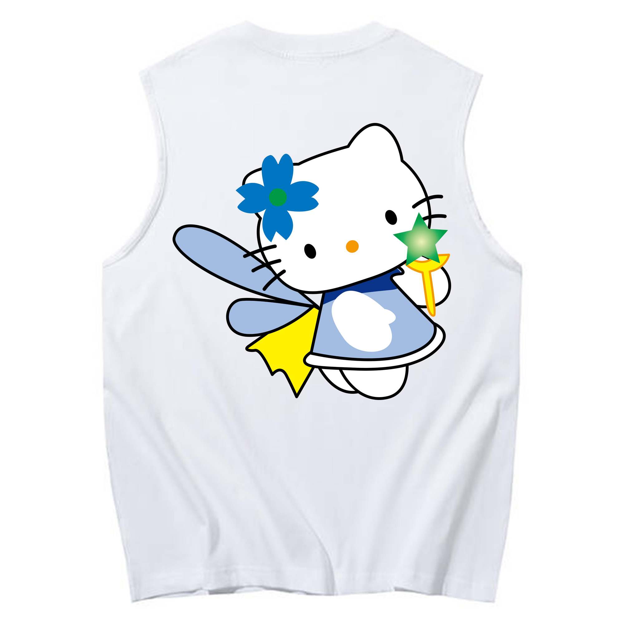 （画像用） Hello Kitty ハローキティ コットン100％タンクトップ（背面プリント）