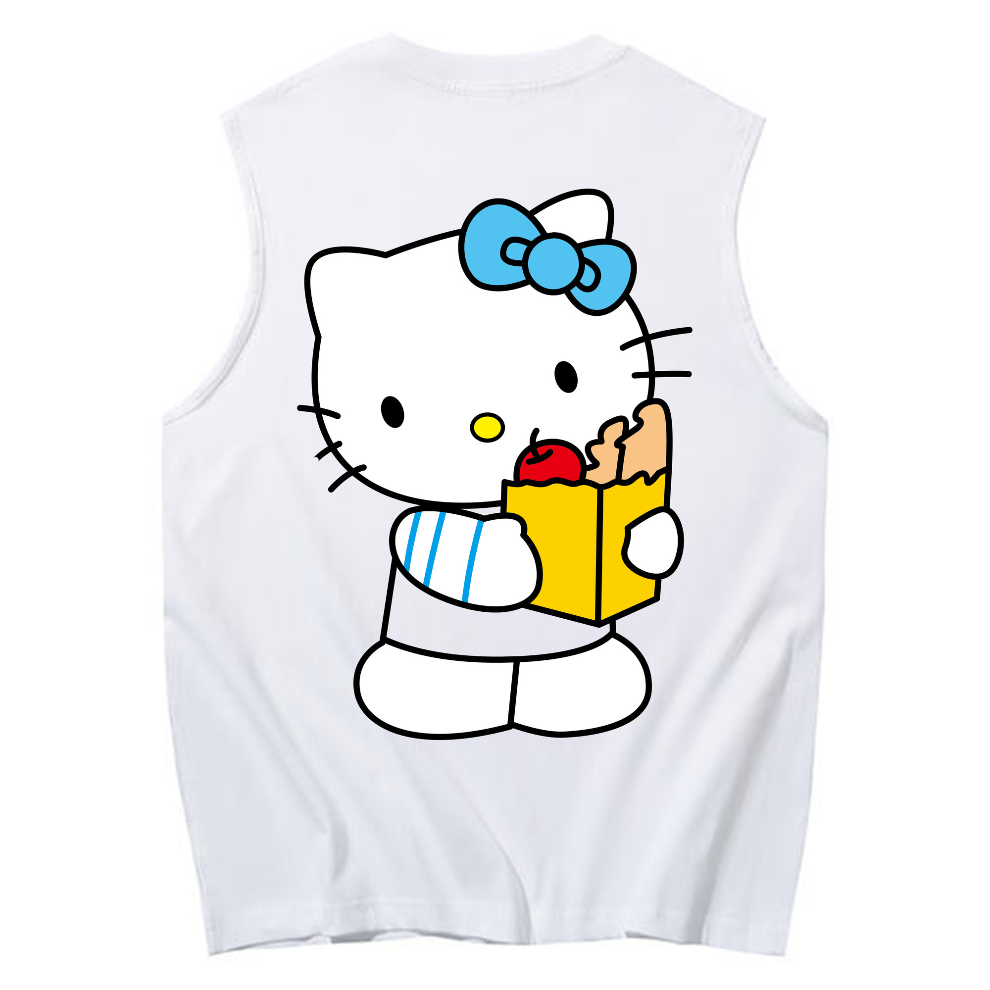 （画像用） Hello Kitty ハローキティ コットン100％タンクトップ（背面プリント）