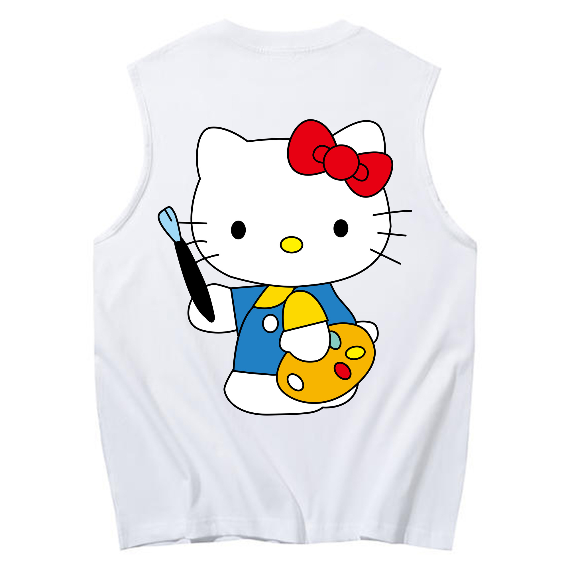 （画像用） Hello Kitty ハローキティ コットン100％タンクトップ（背面プリント）
