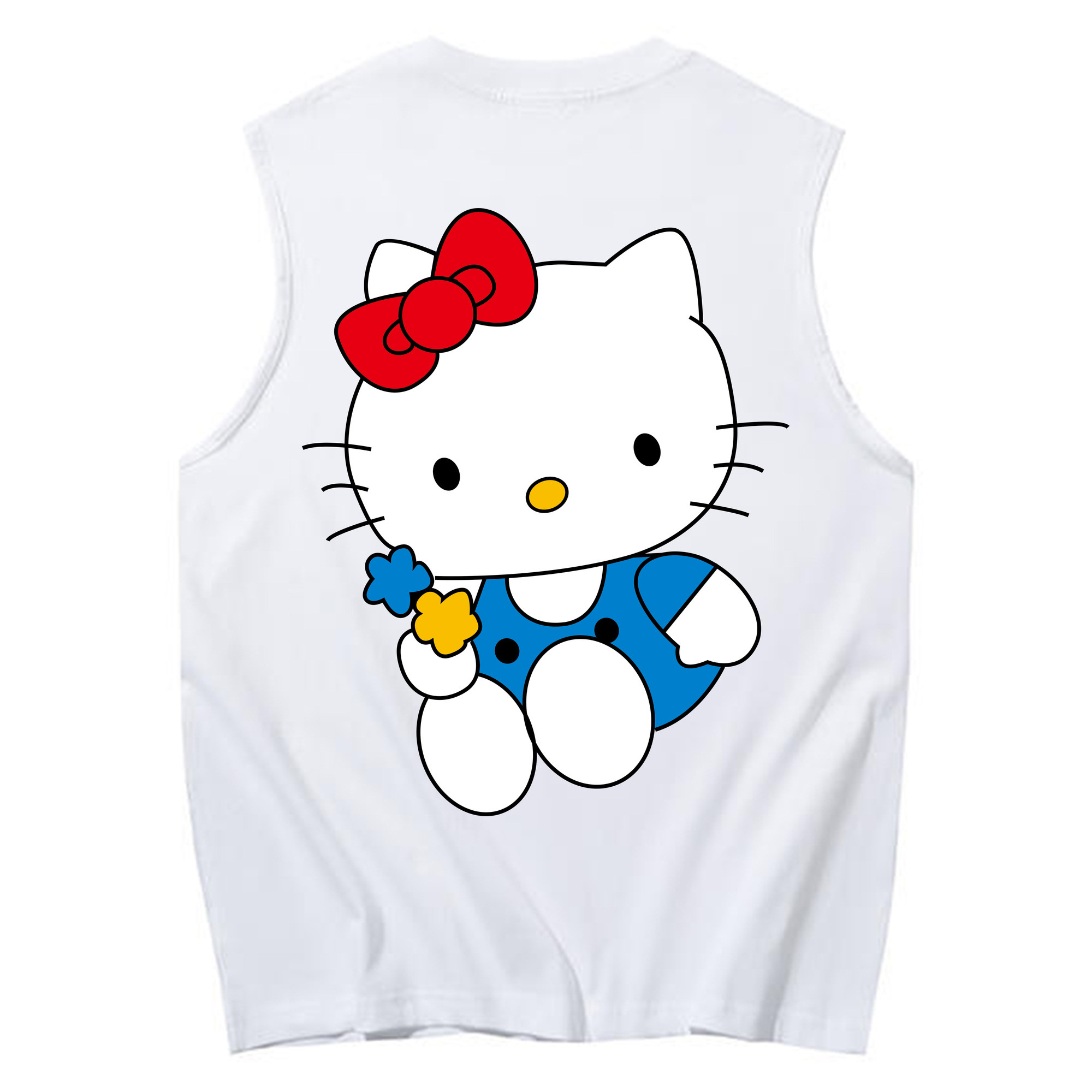 （画像用） Hello Kitty ハローキティ コットン100％タンクトップ（背面プリント）