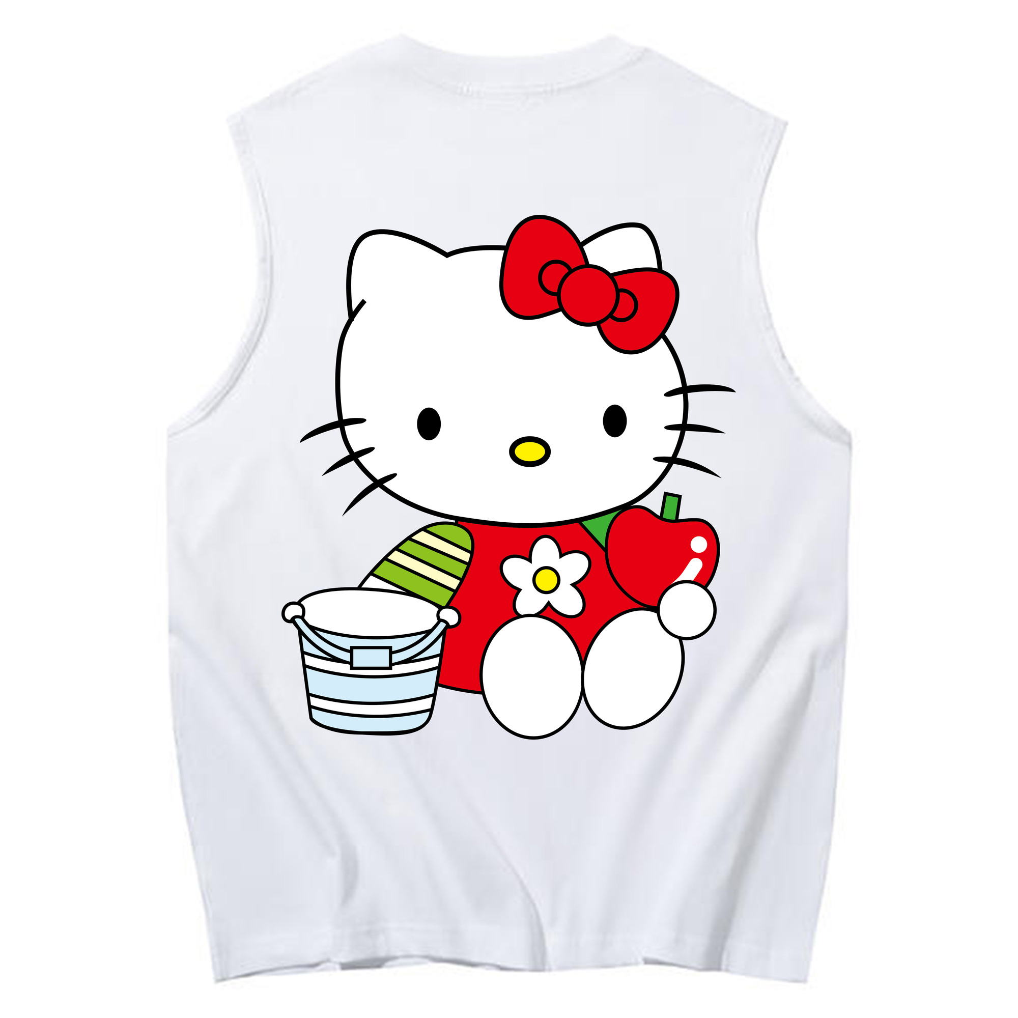 （画像用） Hello Kitty ハローキティ コットン100％タンクトップ（背面プリント）