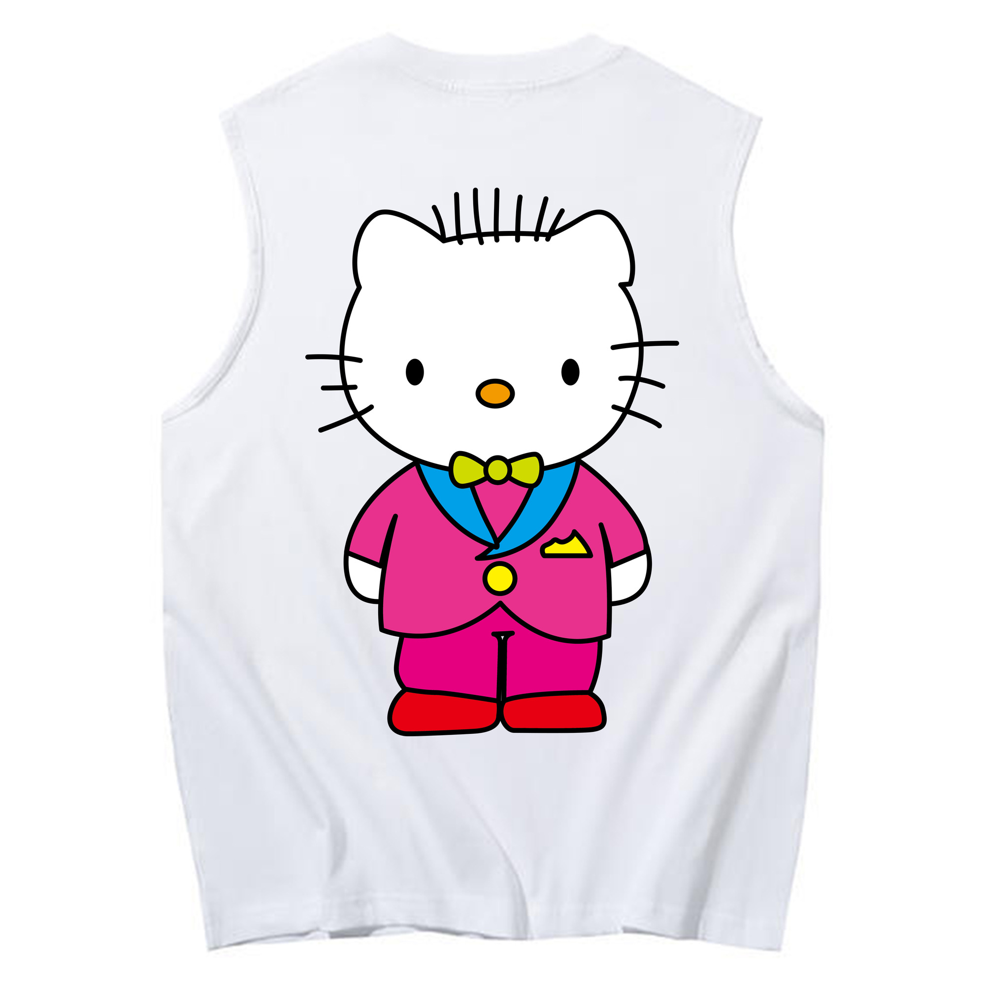 （画像用） Hello Kitty ハローキティ コットン100％タンクトップ（背面プリント）