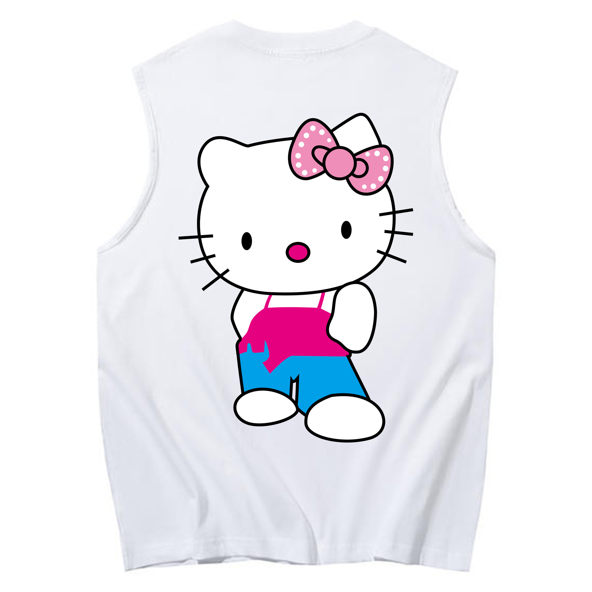 （画像用） Hello Kitty ハローキティ コットン100％タンクトップ（背面プリント）