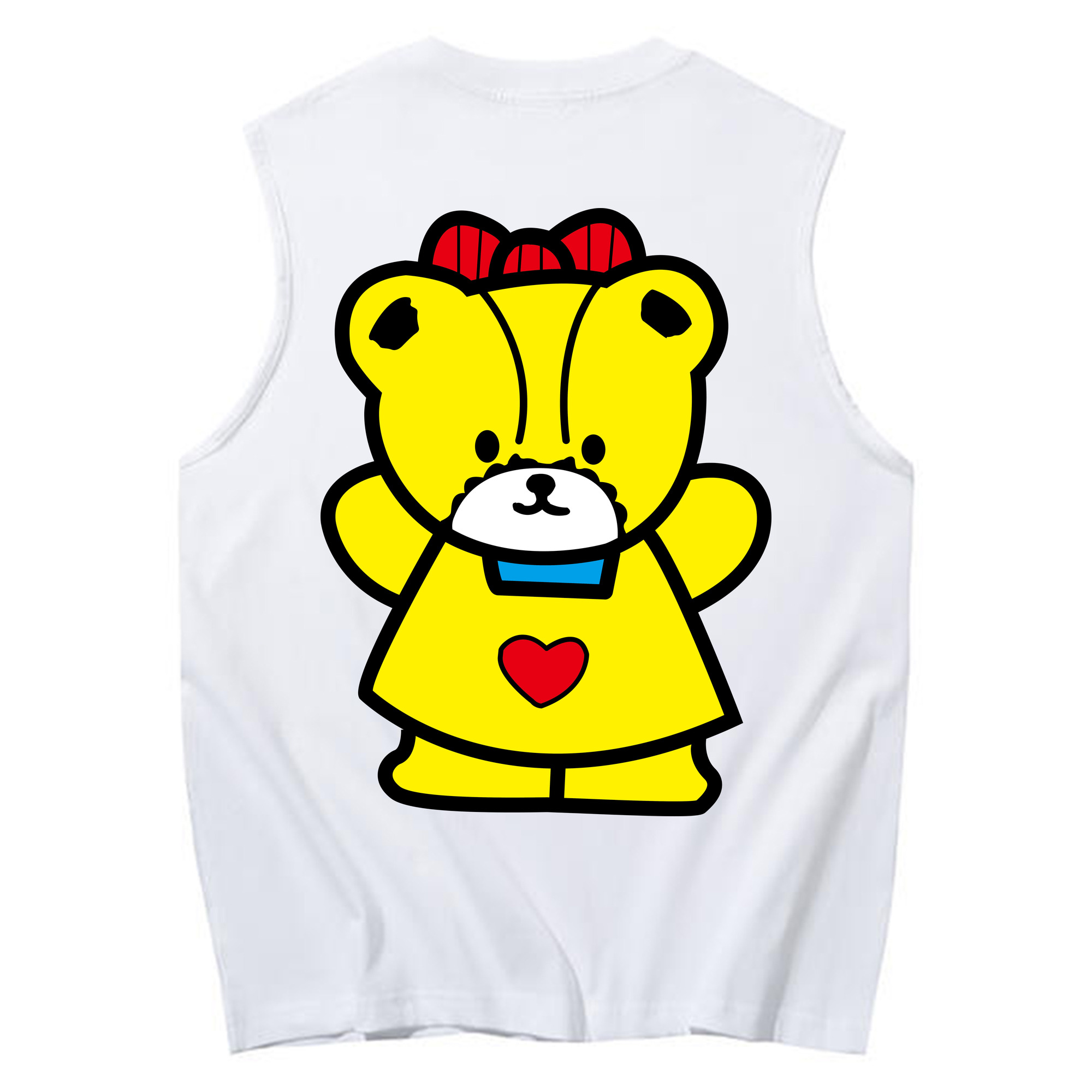 （画像用） Hello Kitty ハローキティ コットン100％タンクトップ（背面プリント）