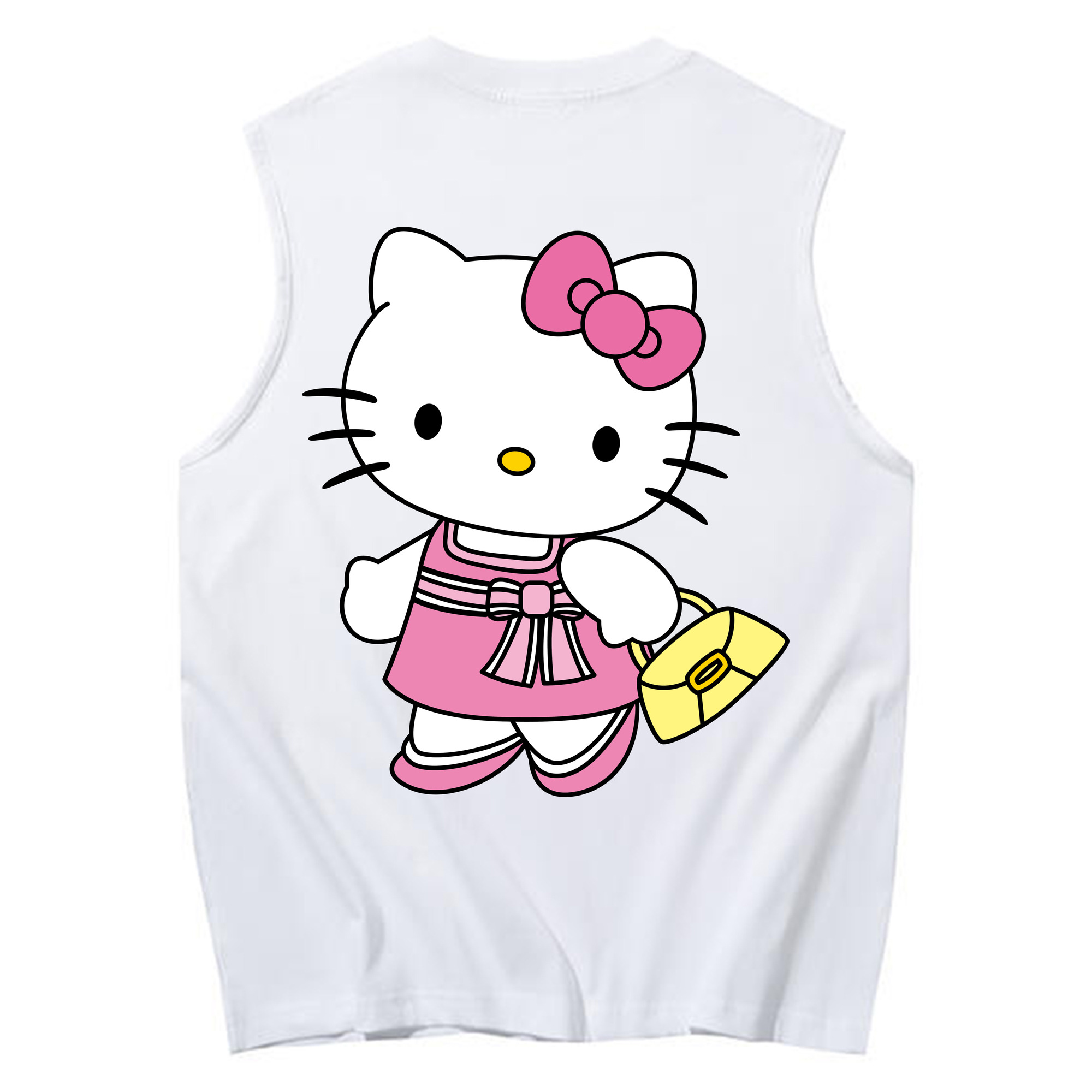 （画像用） Hello Kitty ハローキティ コットン100％タンクトップ（背面プリント）