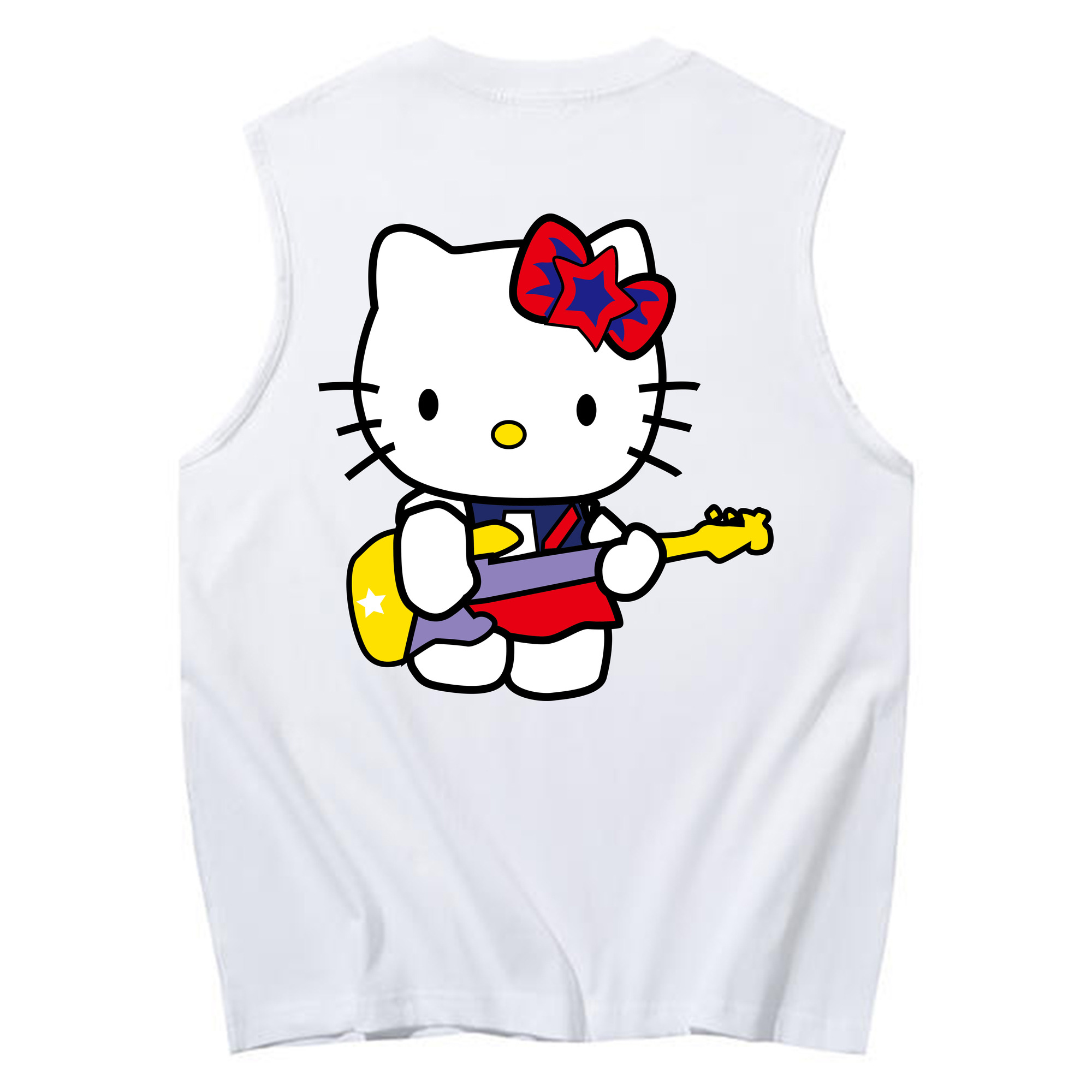 （画像用） Hello Kitty ハローキティ コットン100％タンクトップ（背面プリント）
