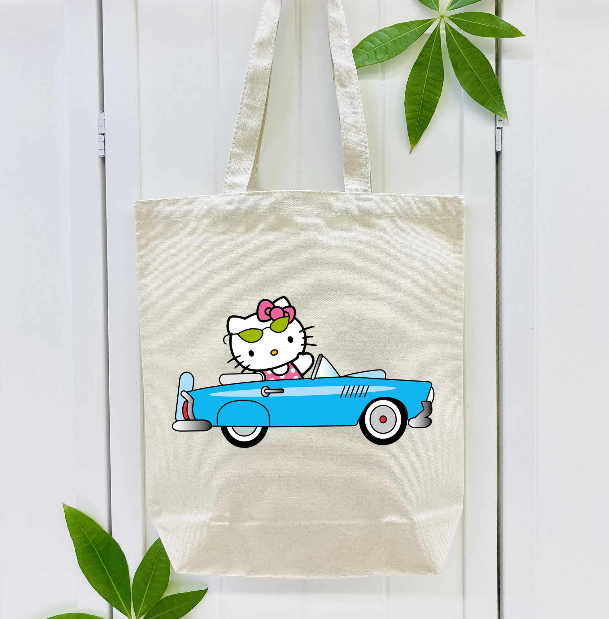 Hello Kitty ハローキティ 縦型キャンバス生地手提げバッグ　トートバッグ