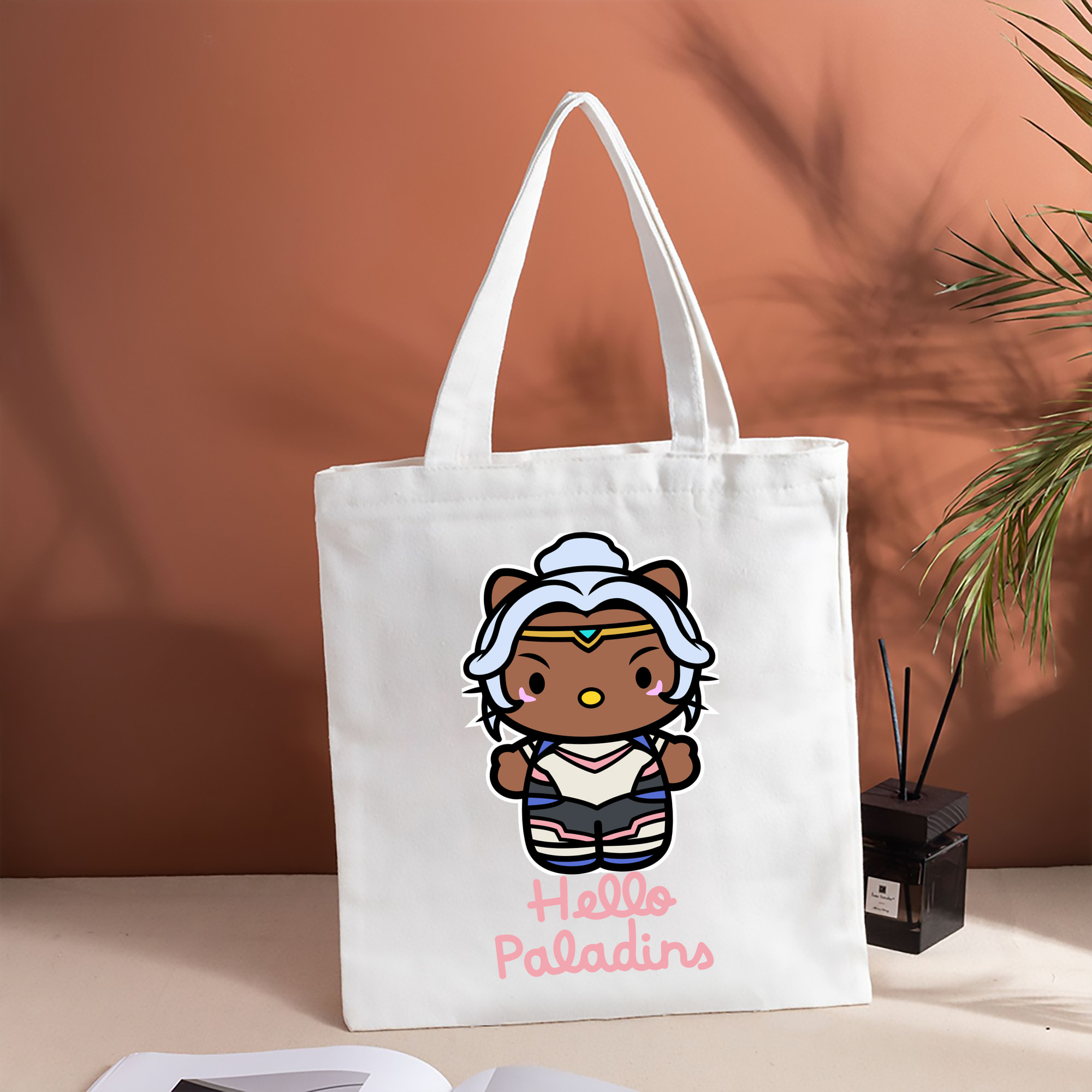 Hello Kitty ハローキティ 縦型キャンバス生地手提げバッグ　トートバッグ