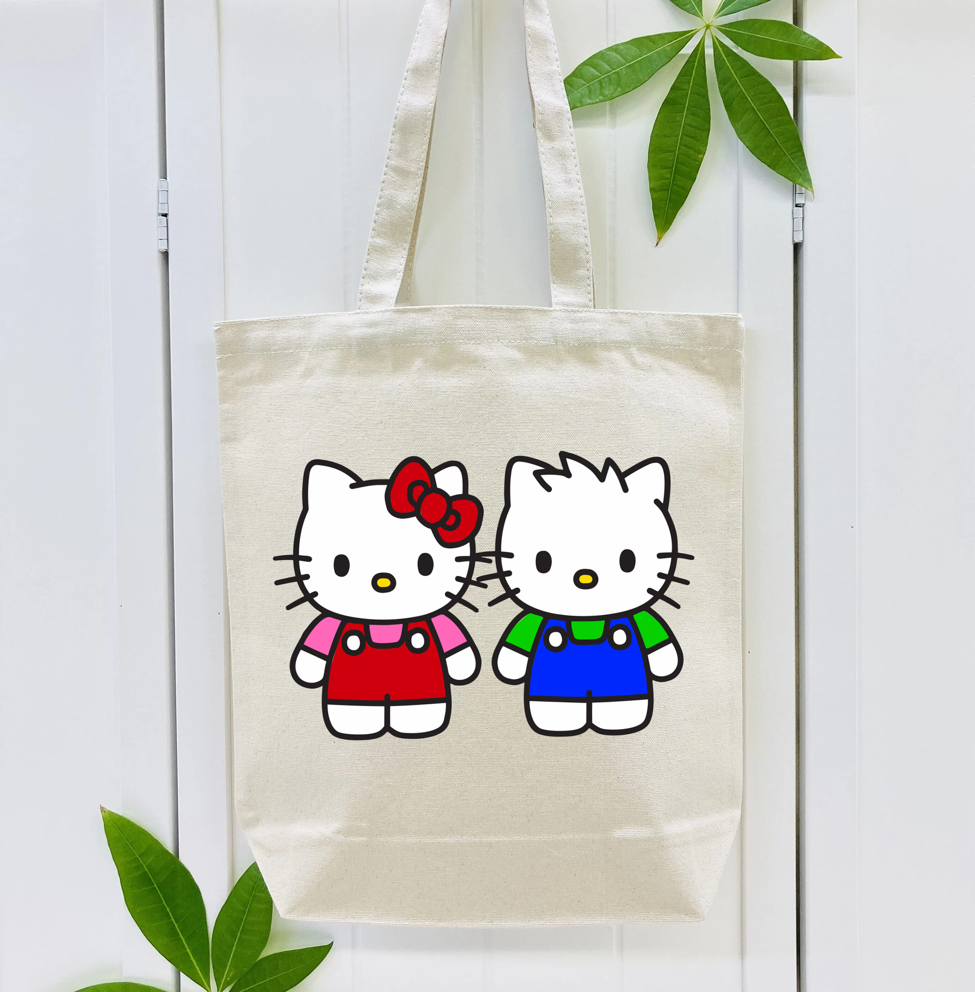 Hello Kitty ハローキティ 縦型キャンバス生地手提げバッグ　トートバッグ