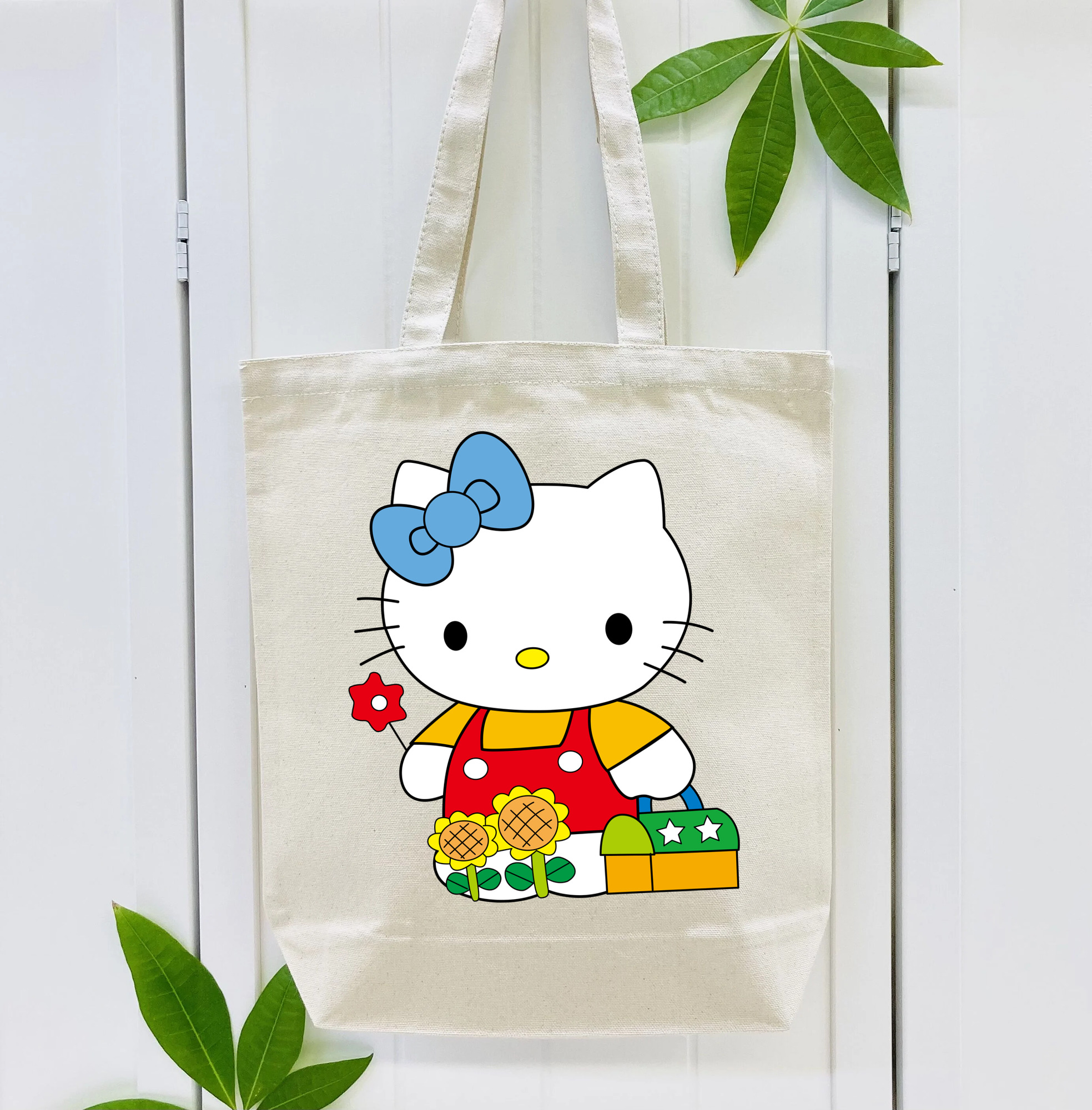 Hello Kitty ハローキティ 縦型キャンバス生地手提げバッグ　トートバッグ