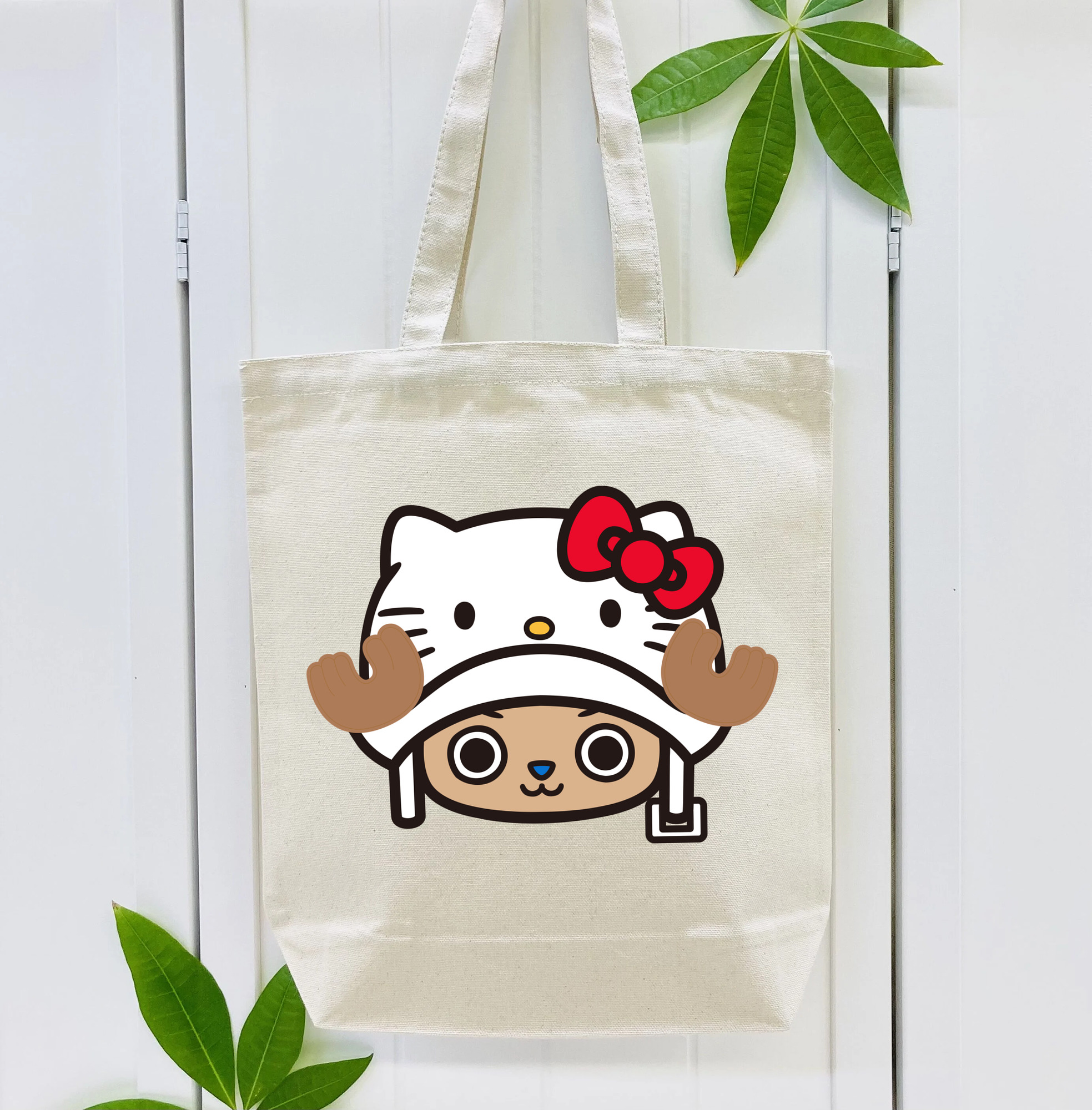 Hello Kitty ハローキティ 縦型キャンバス生地手提げバッグ　トートバッグ