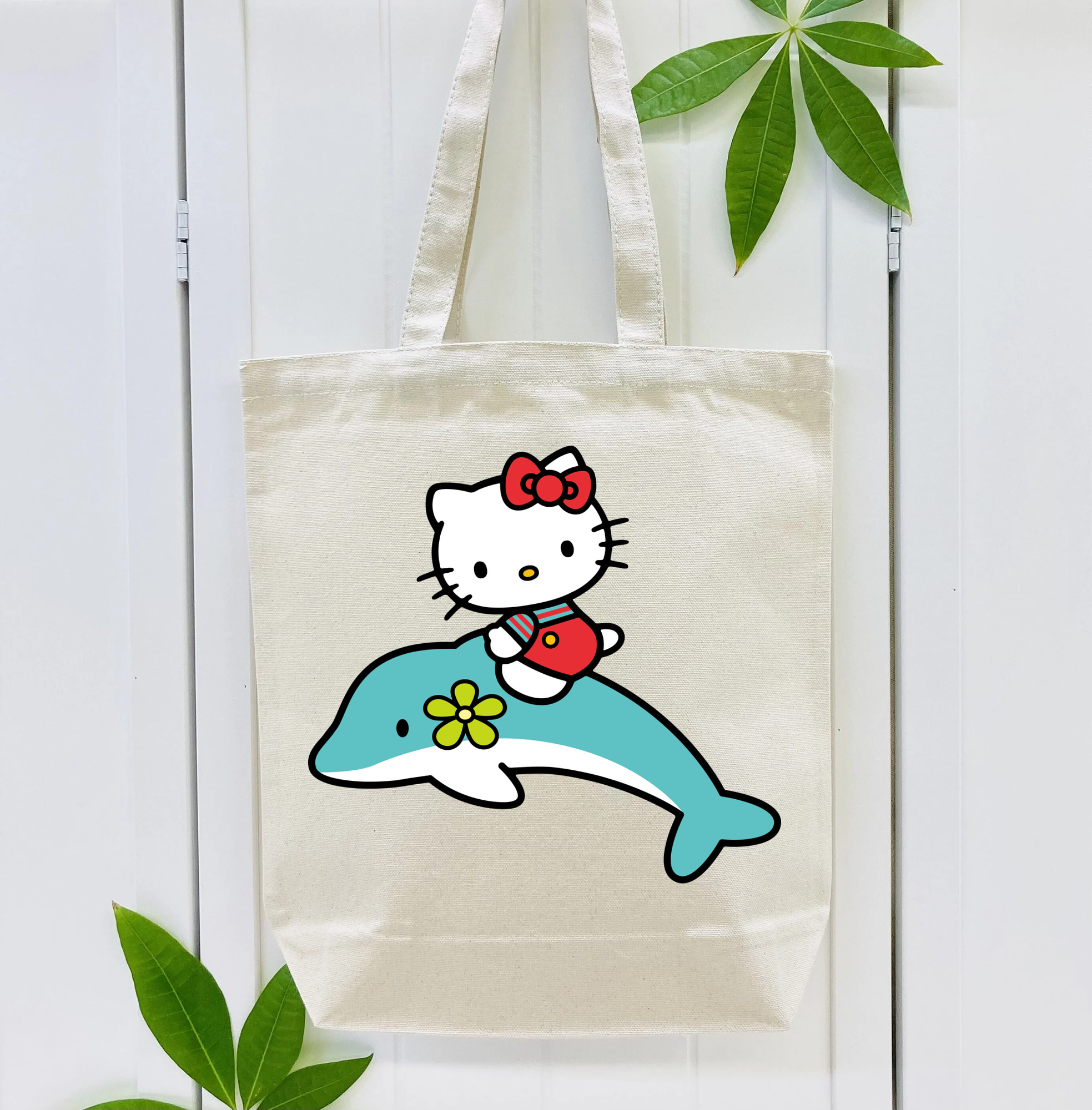 Hello Kitty ハローキティ 縦型キャンバス生地手提げバッグ　トートバッグ