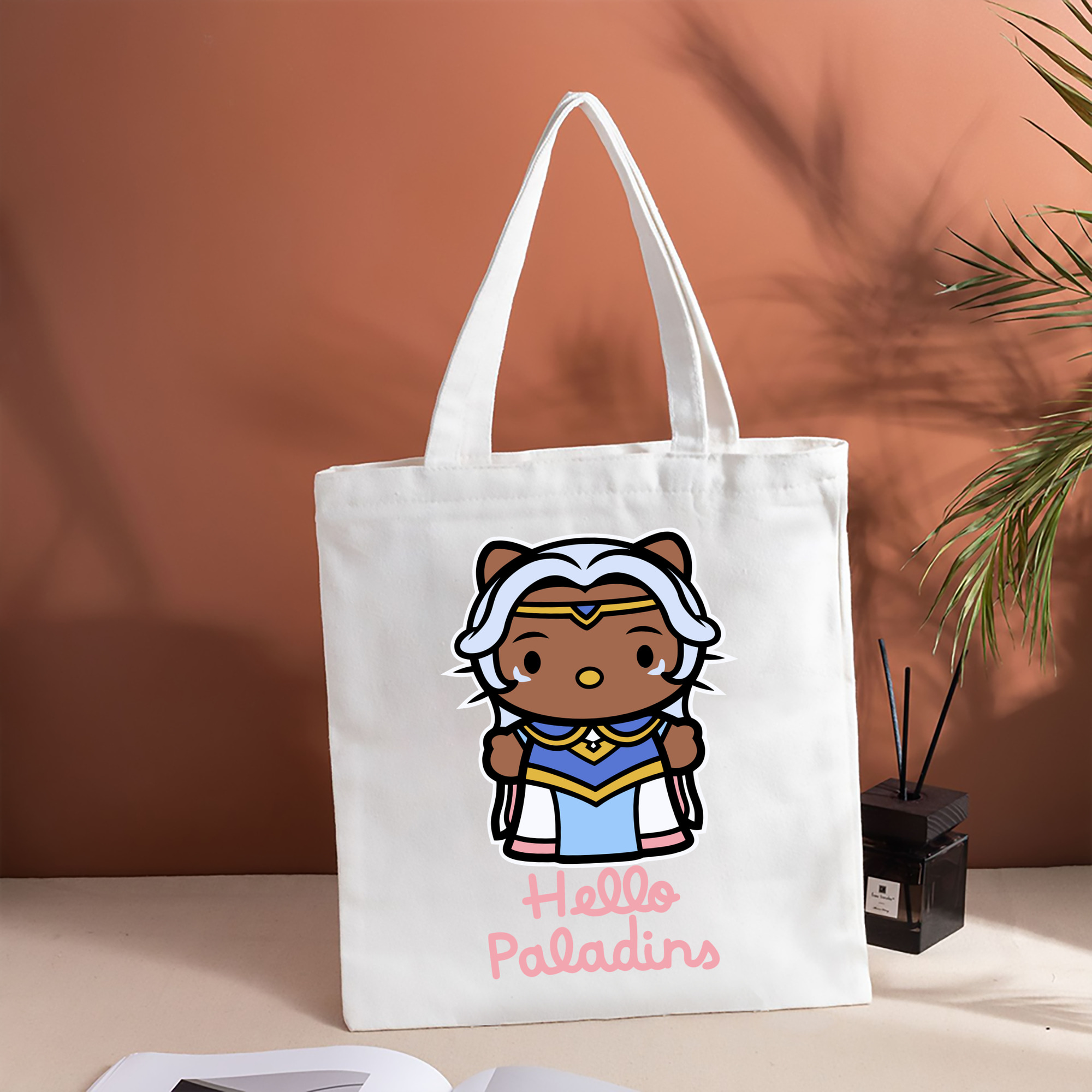 Hello Kitty ハローキティ 縦型キャンバス生地手提げバッグ　トートバッグ